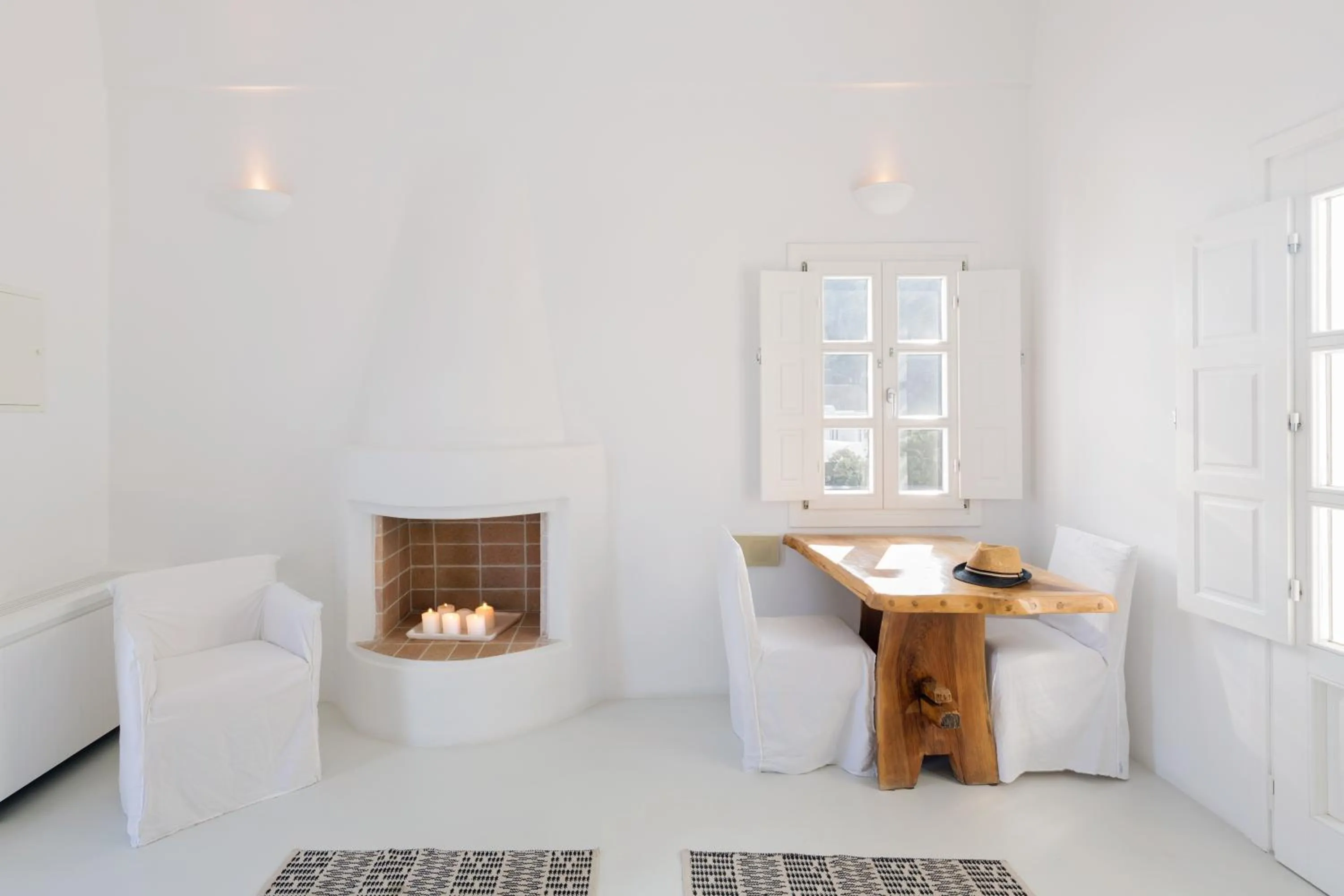 Living room in Aenaon Villas