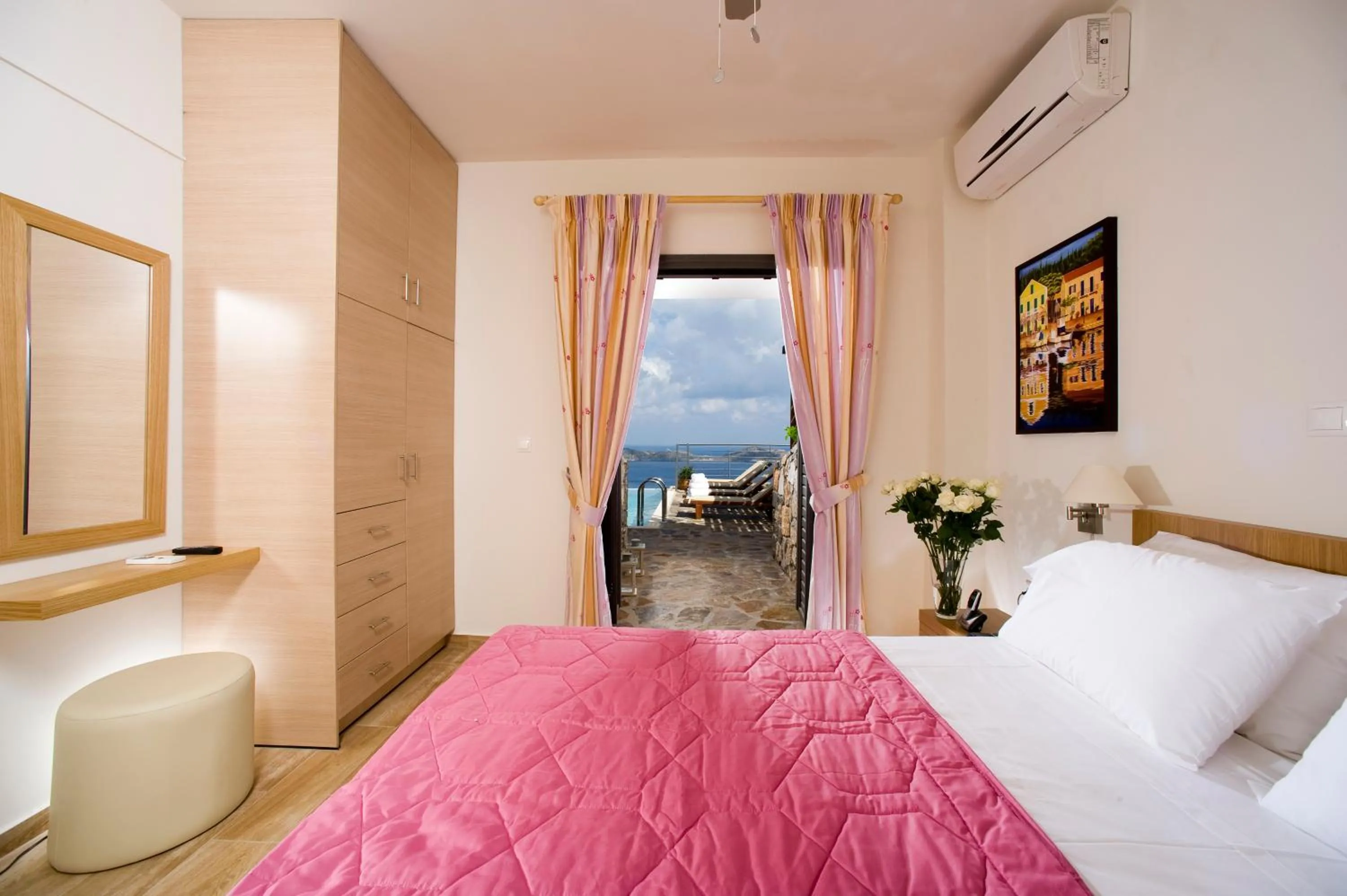 Bedroom, Bed in Elounda Solfez Villas