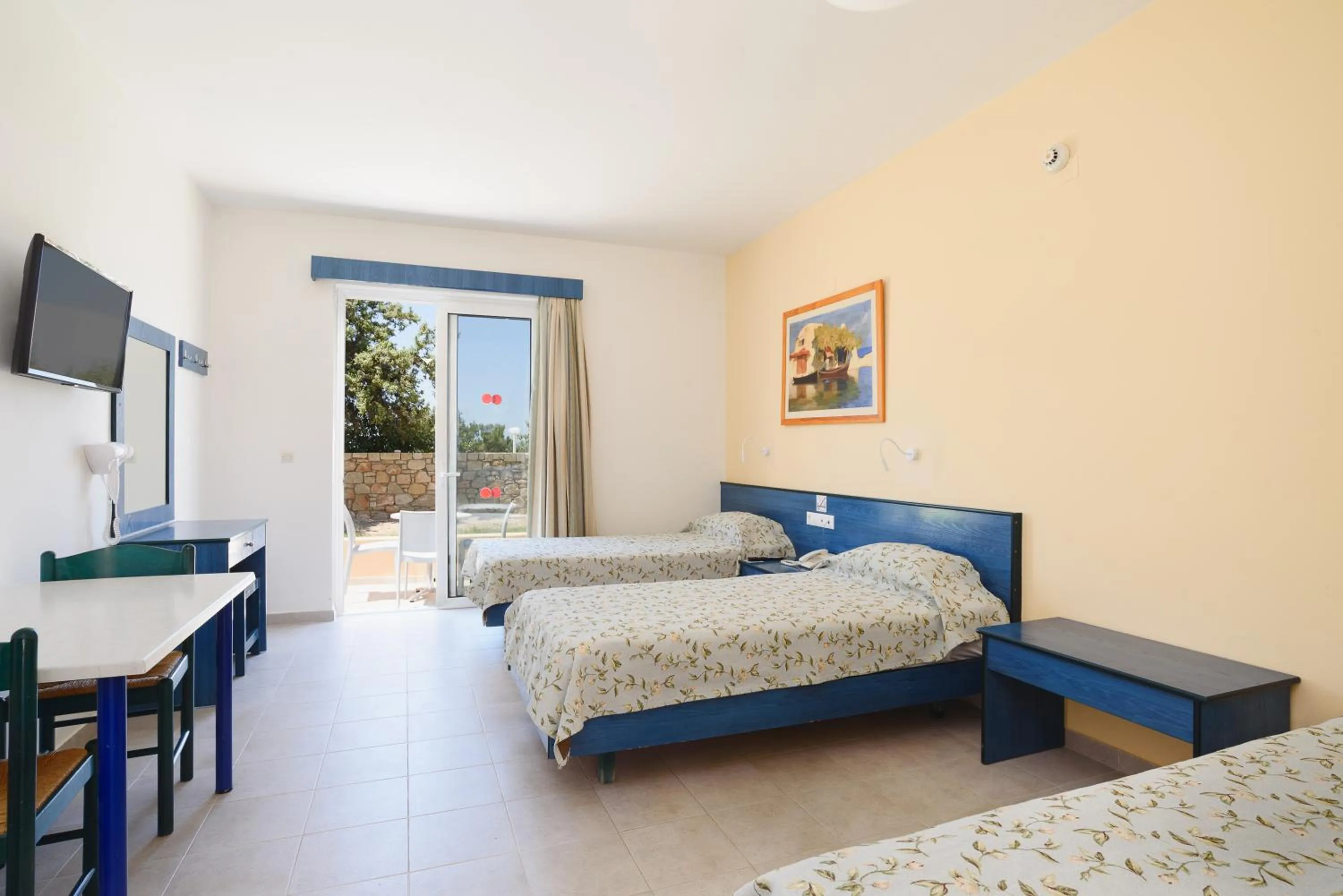 Bed in Matina Pefkos Aparthotel