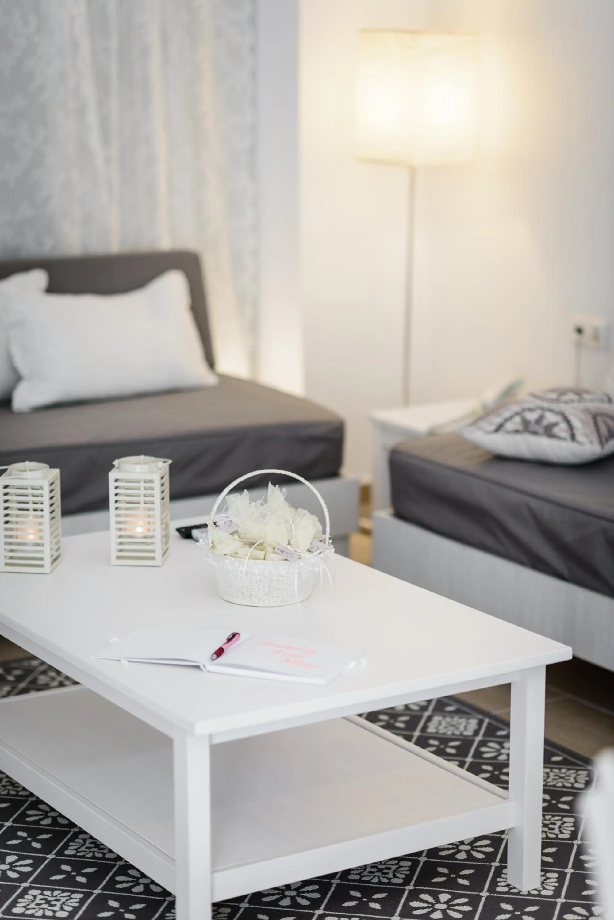 Decorative detail, Bed in Matina Pefkos Aparthotel