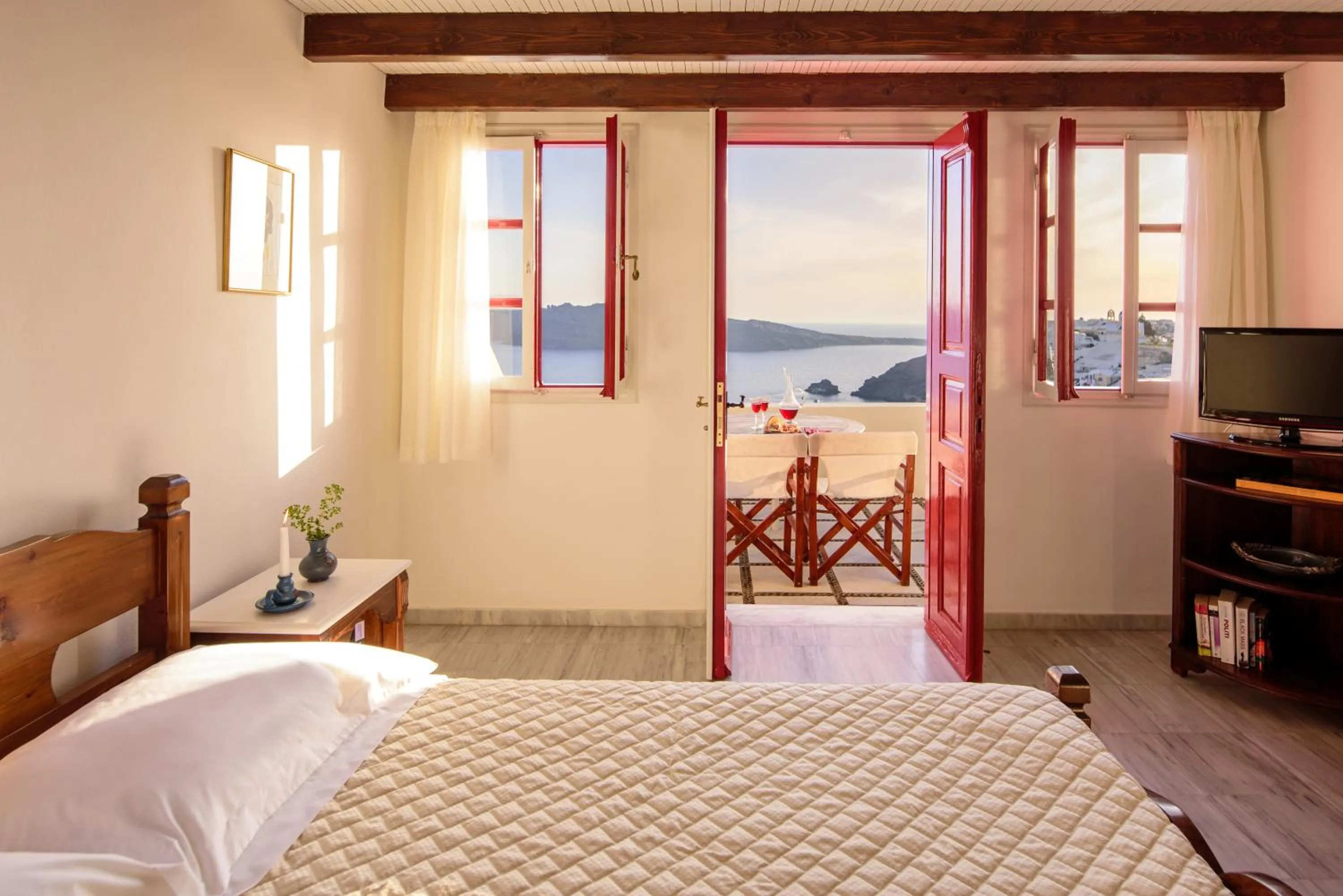 Bed in Nikos Villas