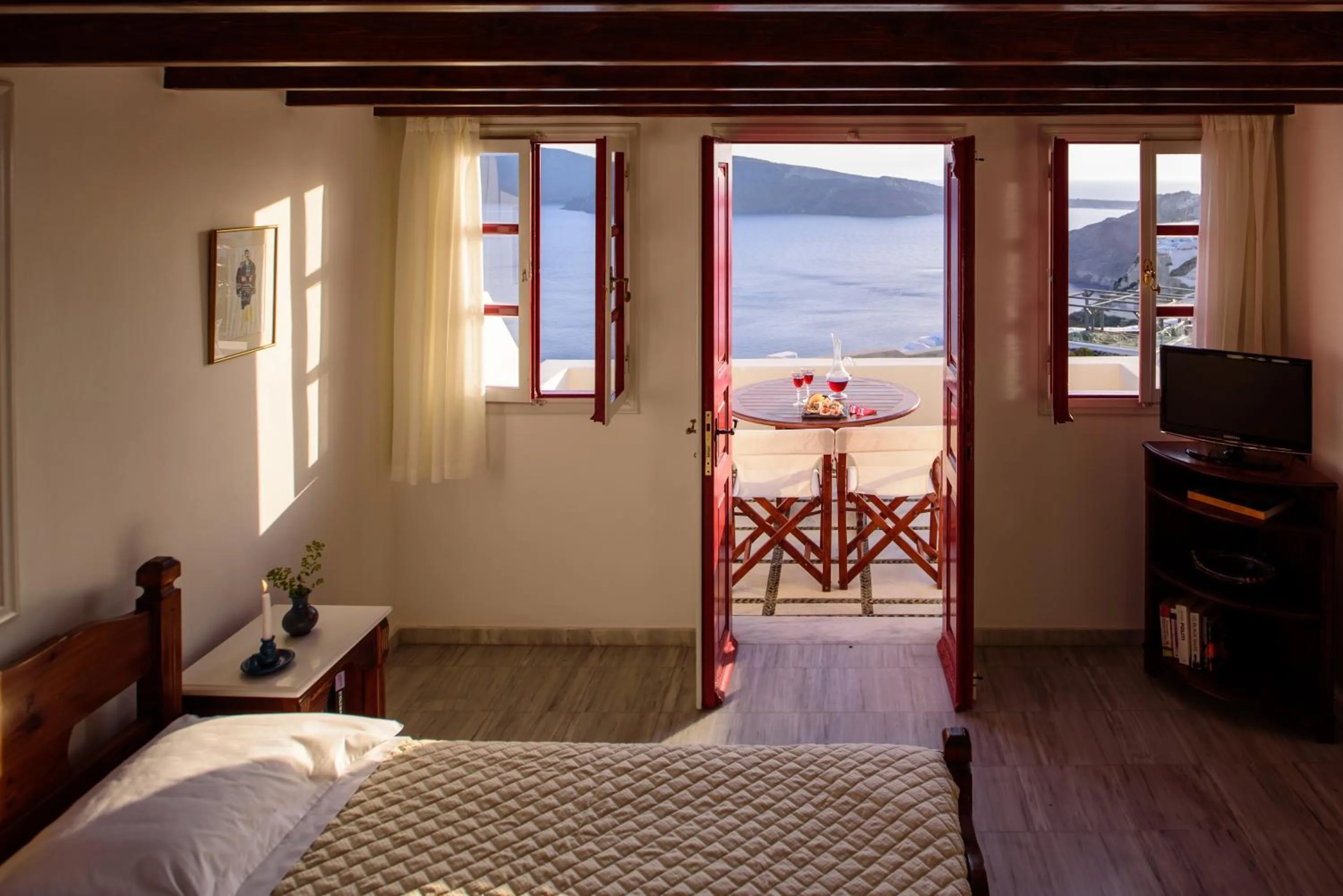 Bed in Nikos Villas