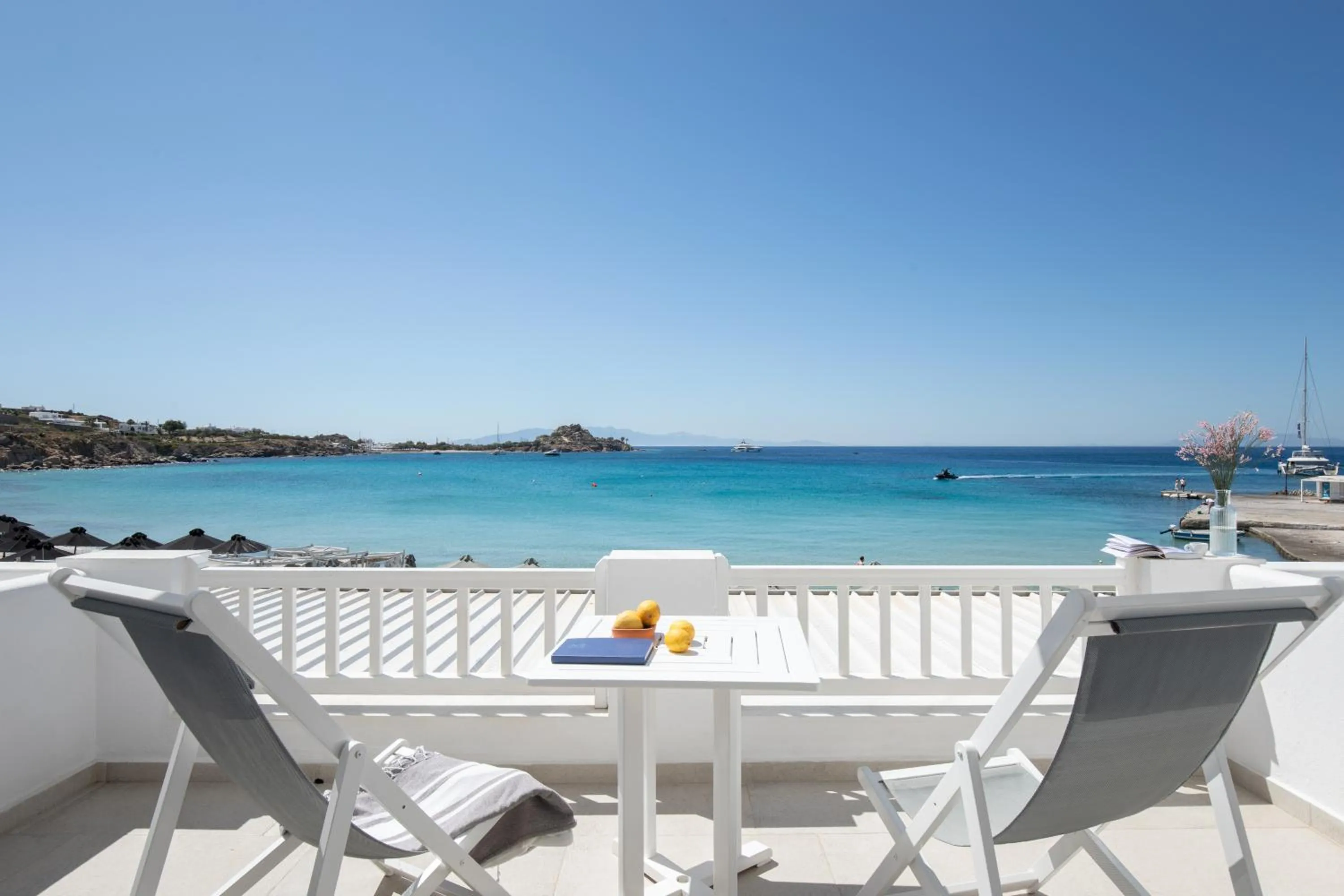 Day in Acrogiali Beachfront Hotel Mykonos