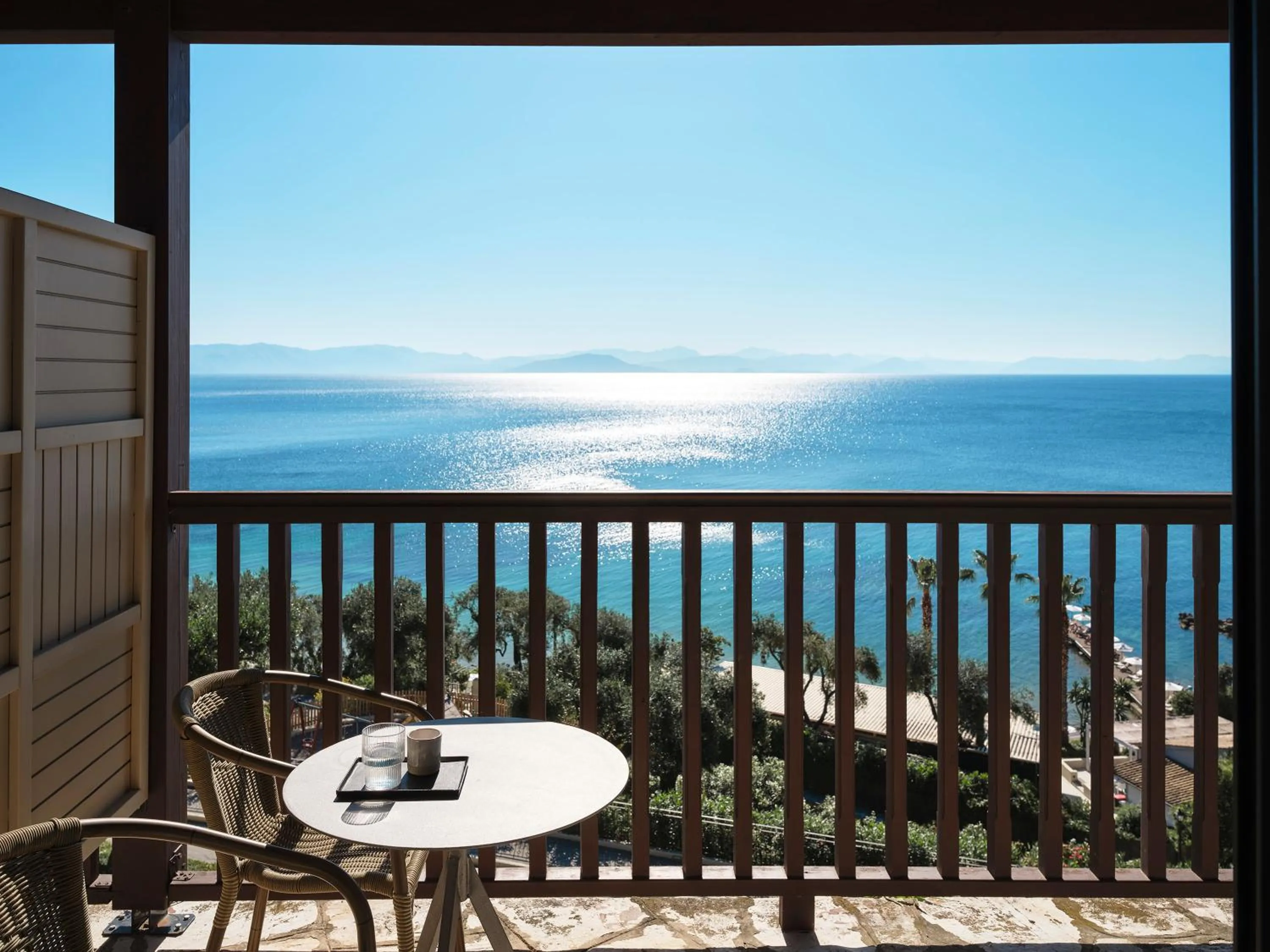 Patio in Aeolos Beach Resort