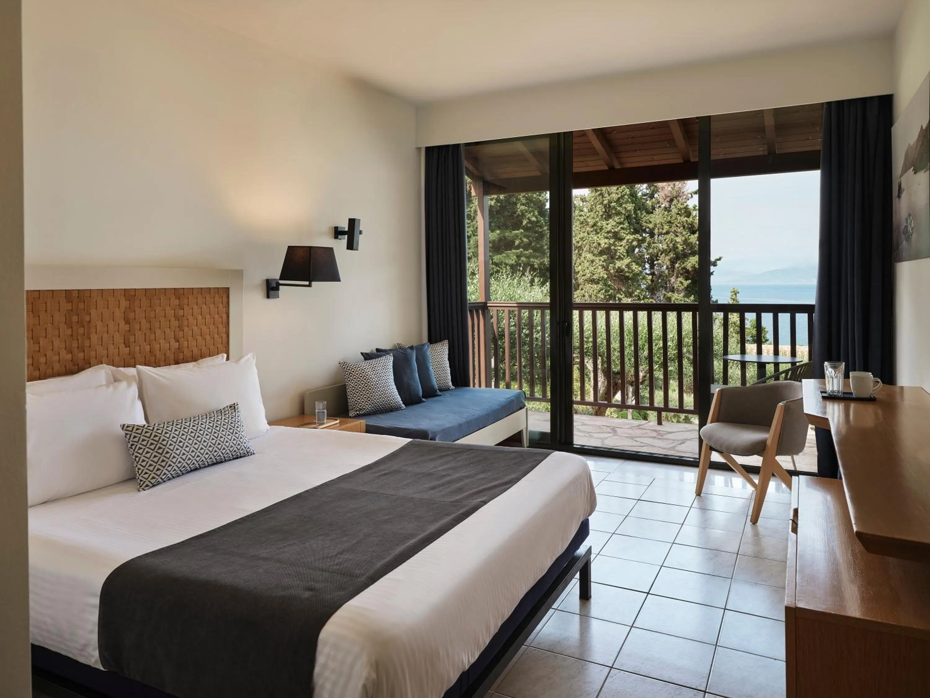 Bedroom, Bed in Aeolos Beach Resort