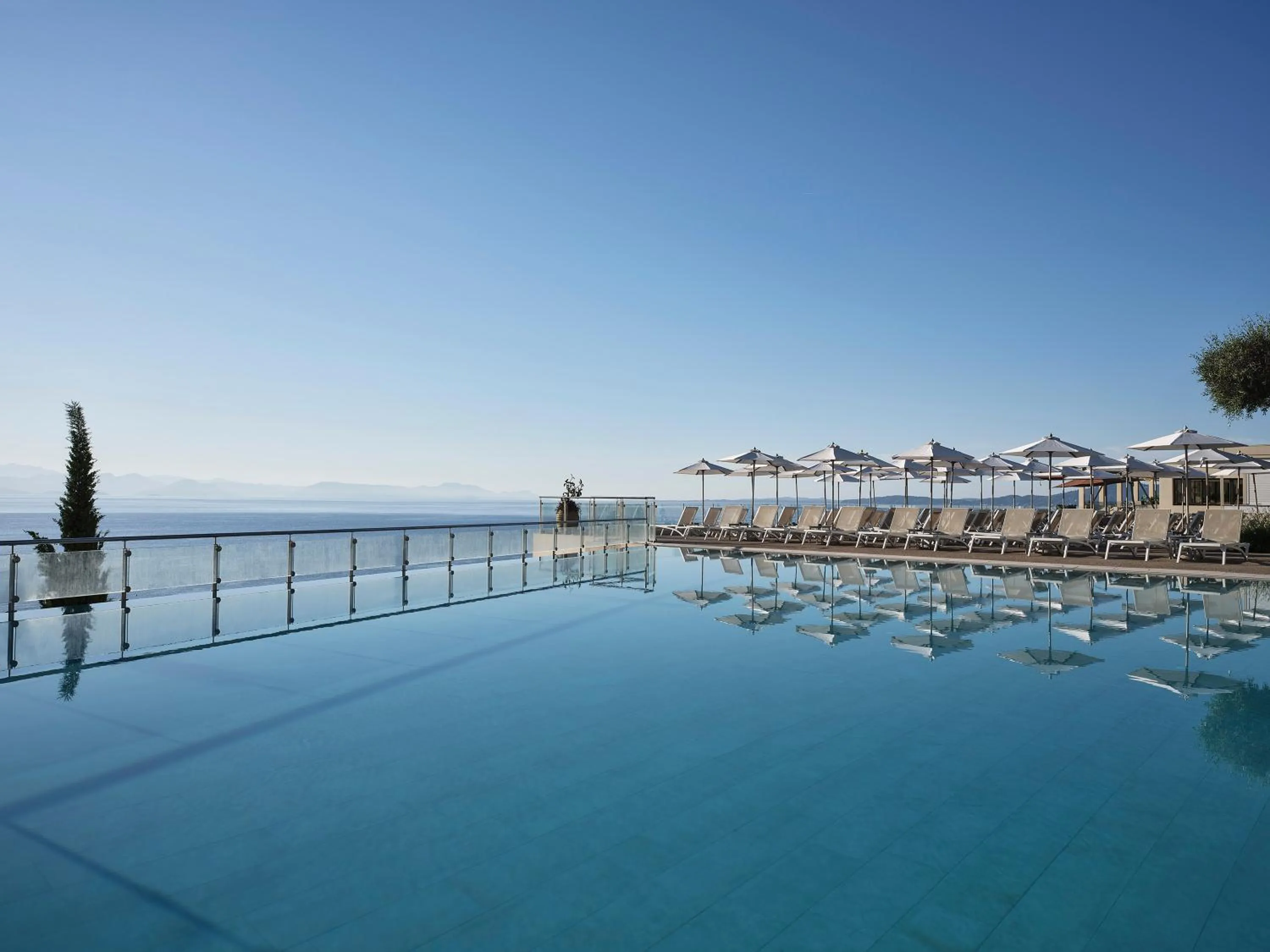 Pool view in Aeolos Beach Resort