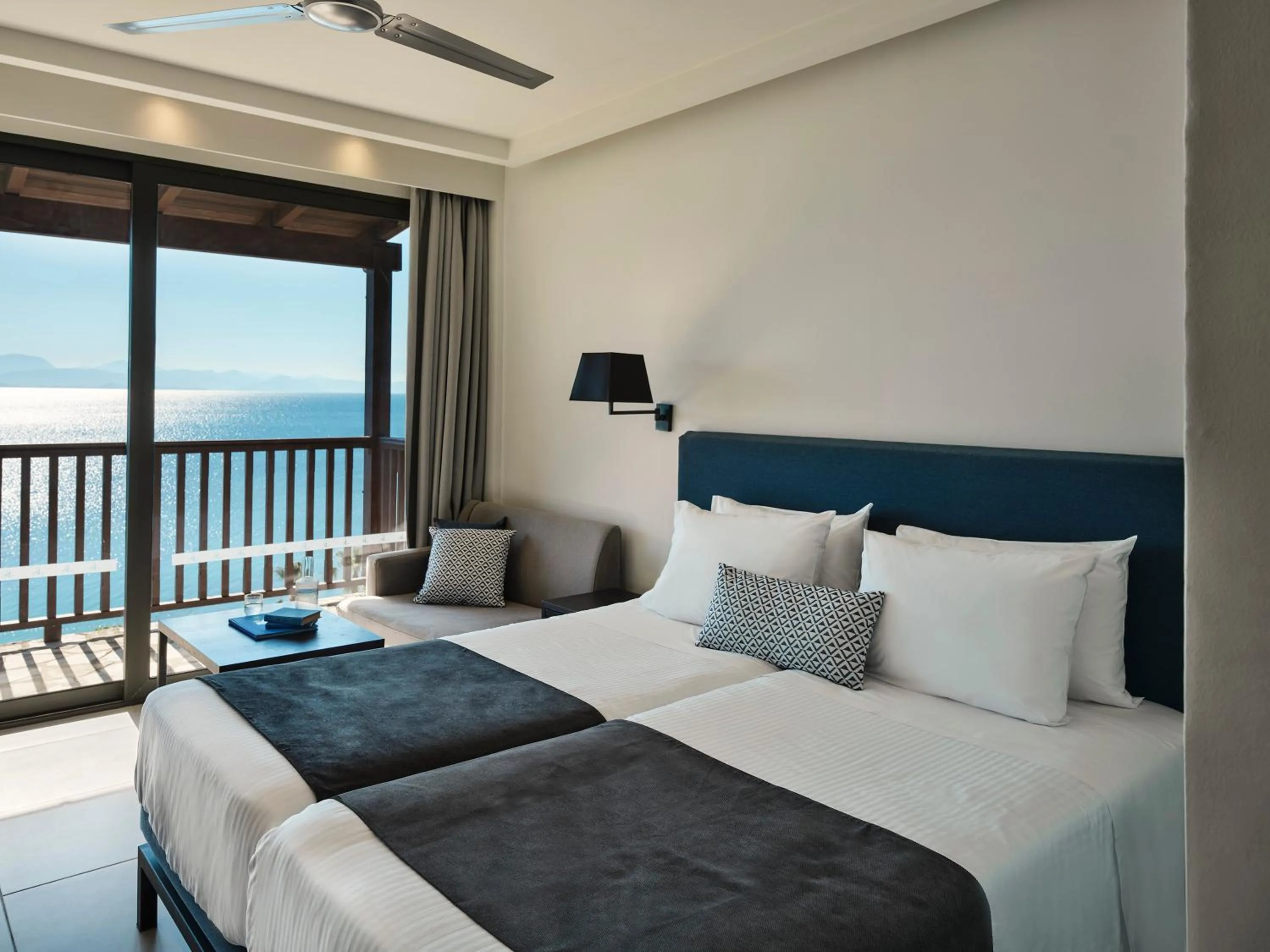 Bed in Aeolos Beach Resort