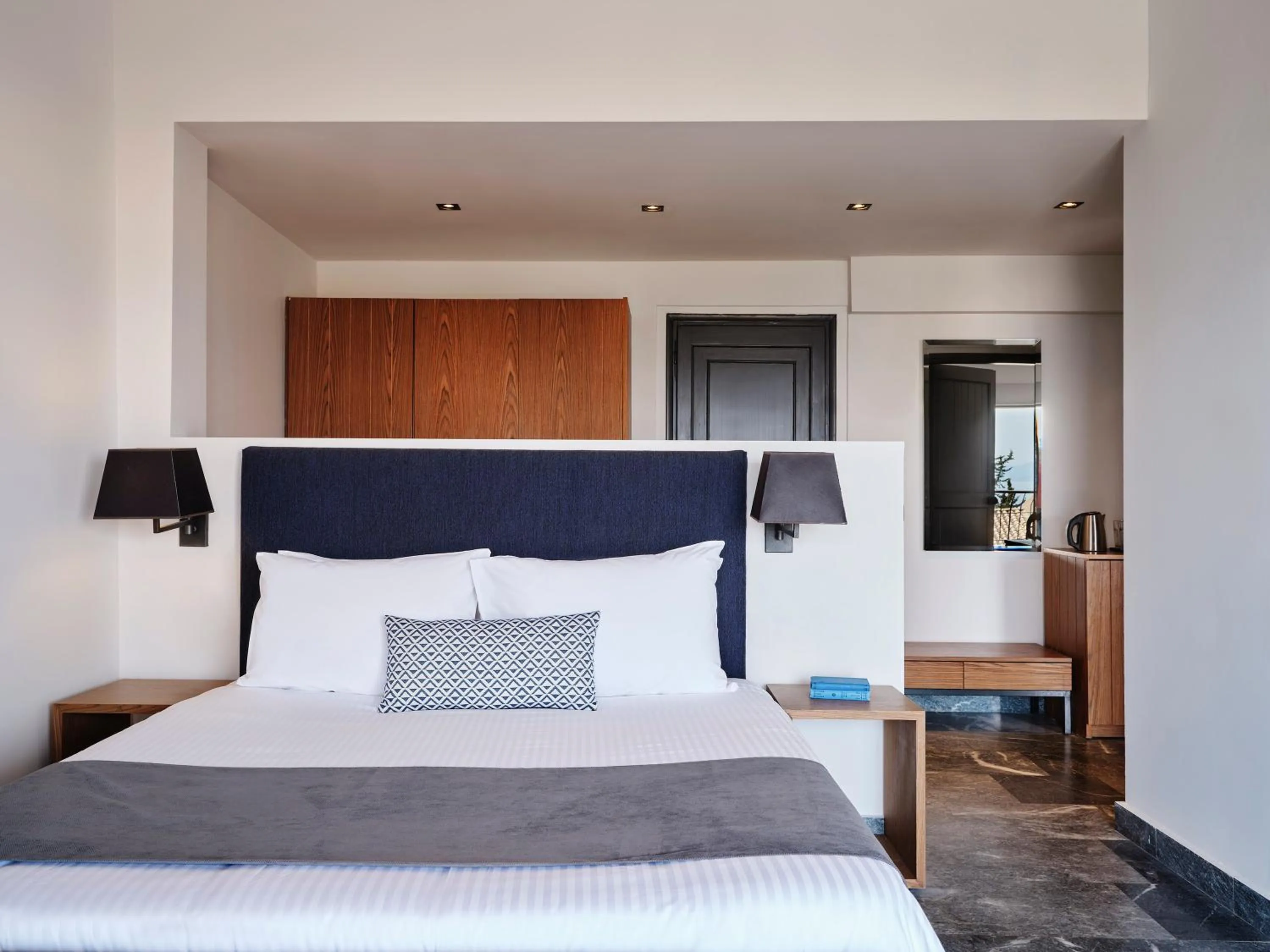 Bed in Aeolos Beach Resort