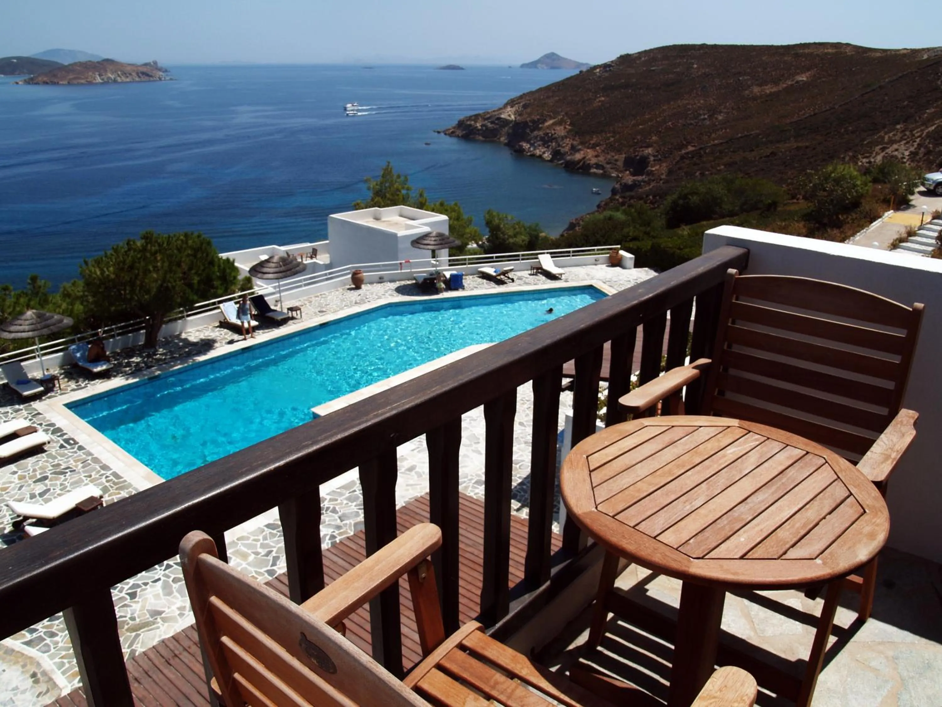 Swimming pool in Patmos Paradise Hotel