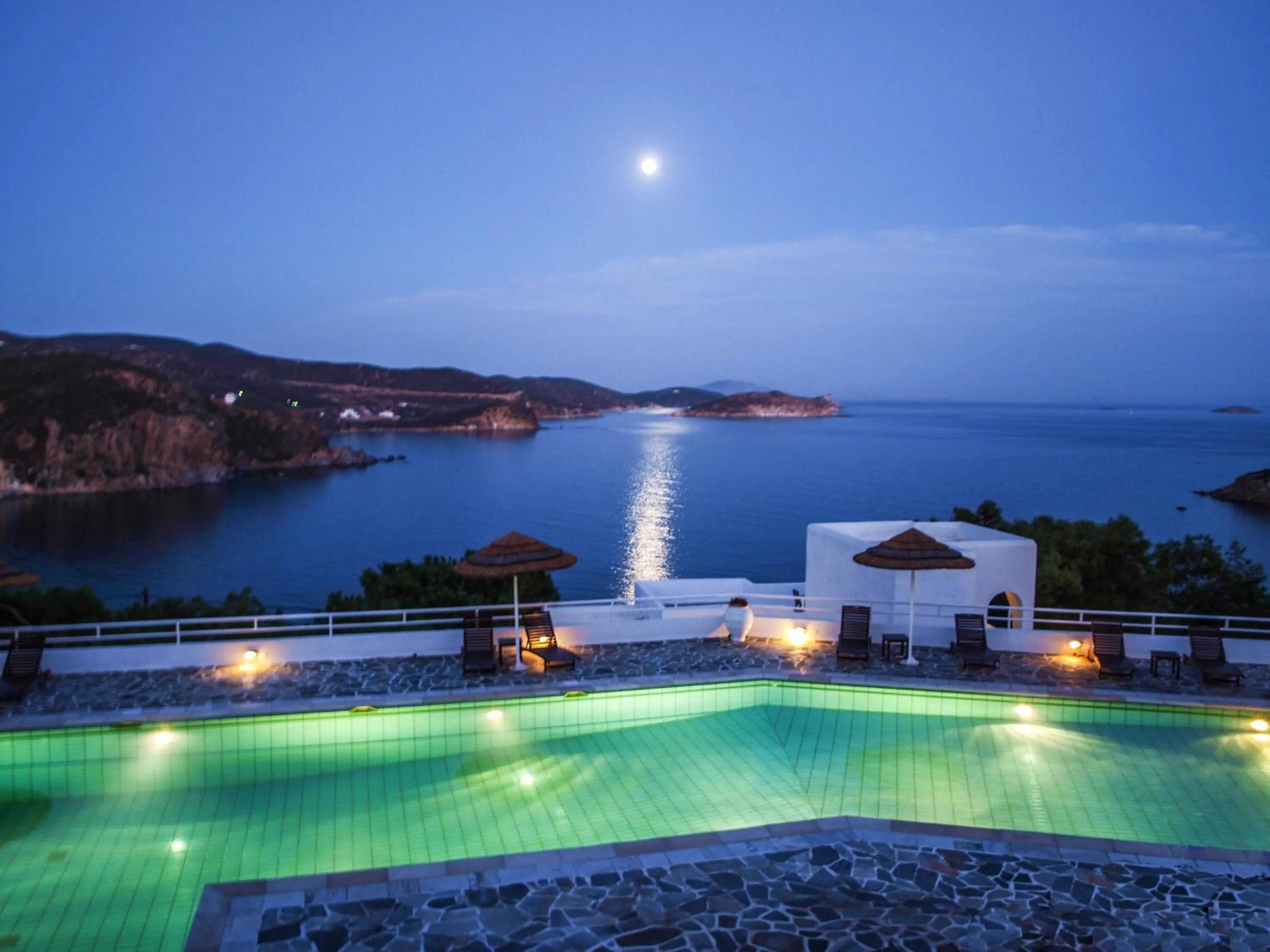 Swimming pool in Patmos Paradise Hotel