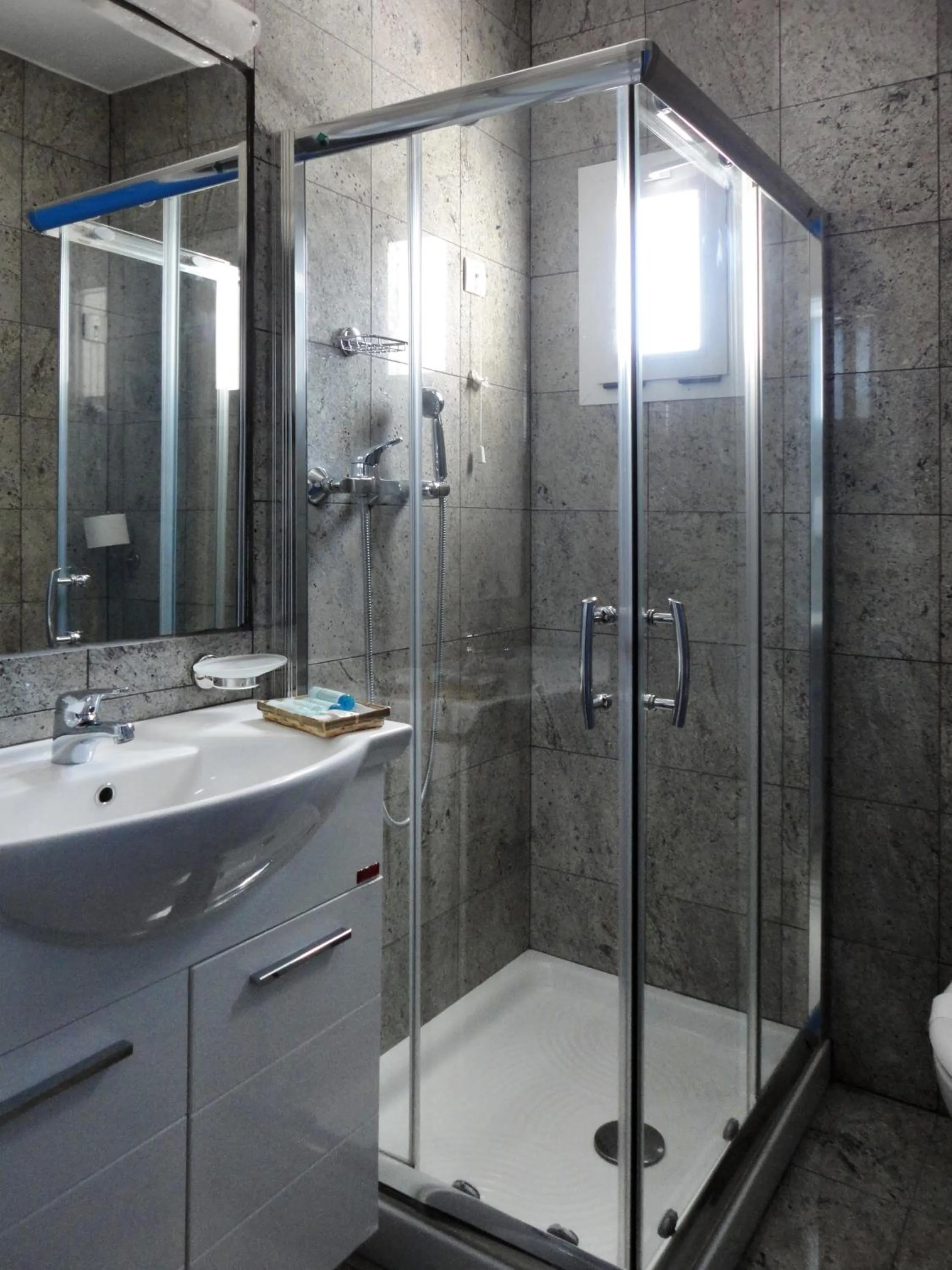 Toilet in Patmos Paradise Hotel