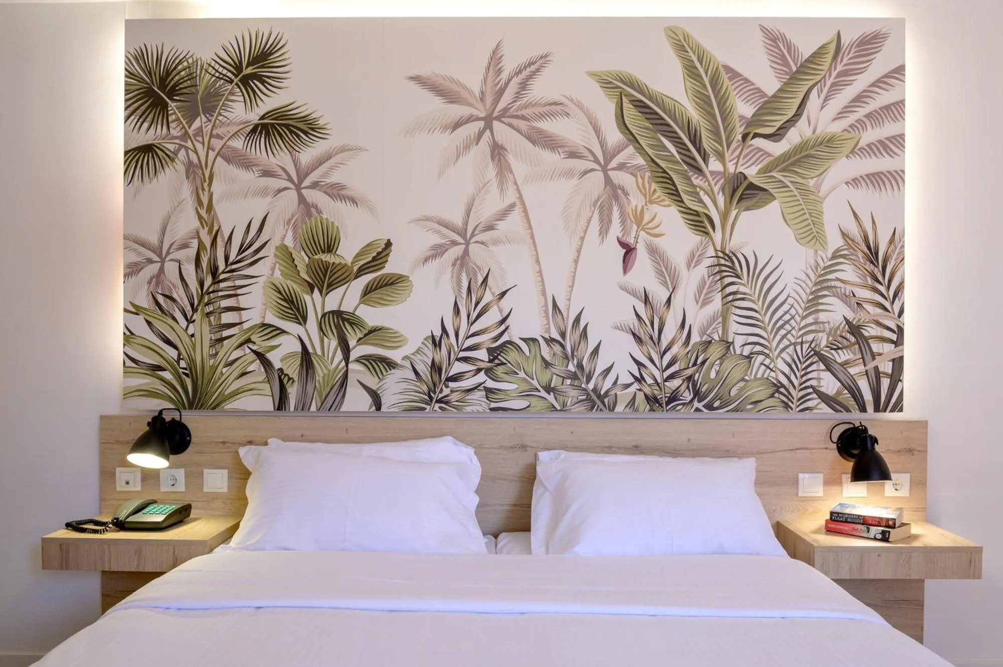 Bed in Eurohotel Katrin Hotel & Bungalows