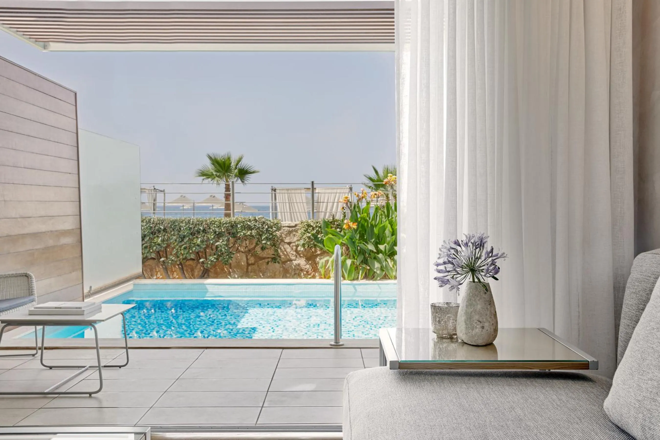 Pool view in Minoa Palace Resort