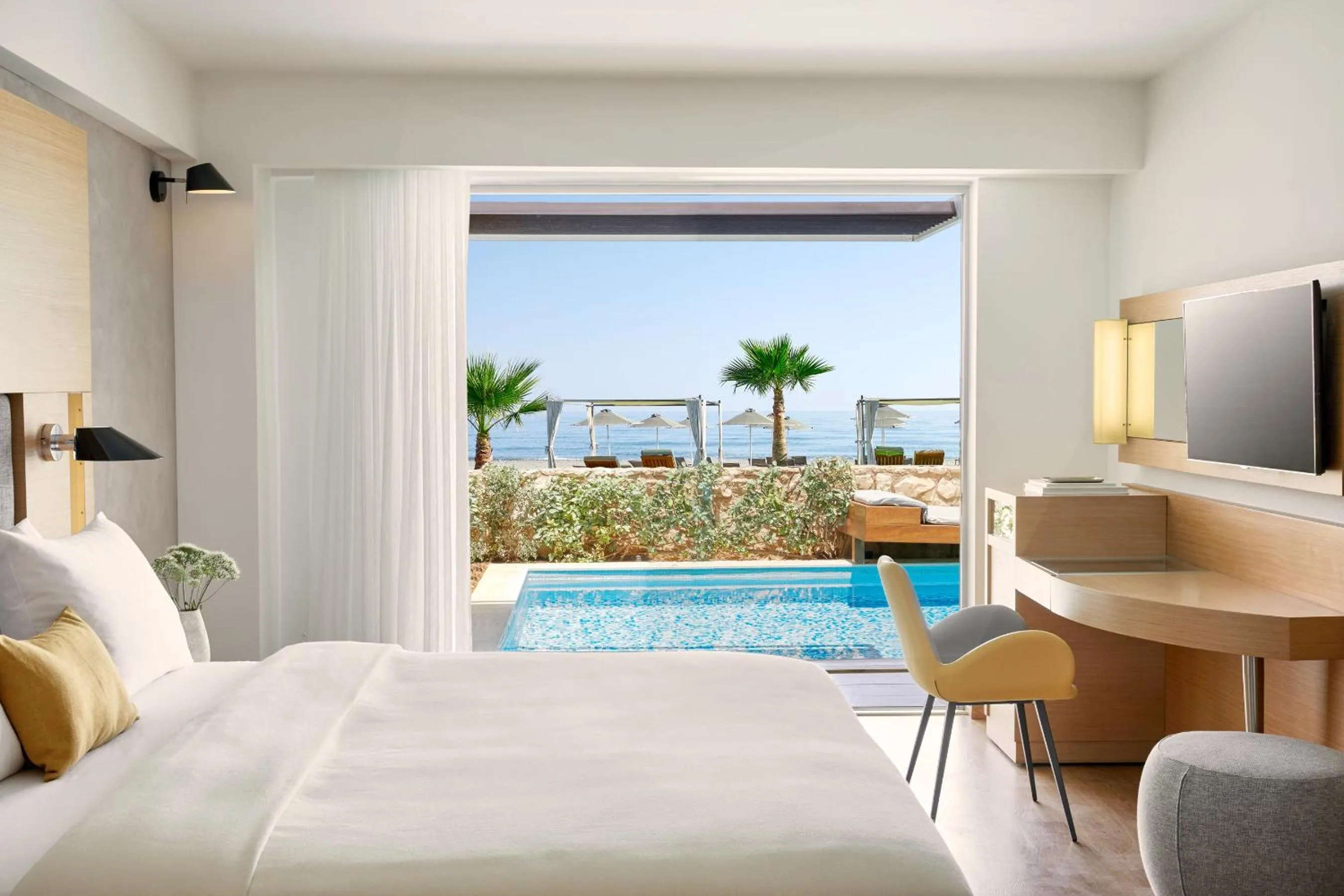 Bedroom, Bed in Minoa Palace Resort