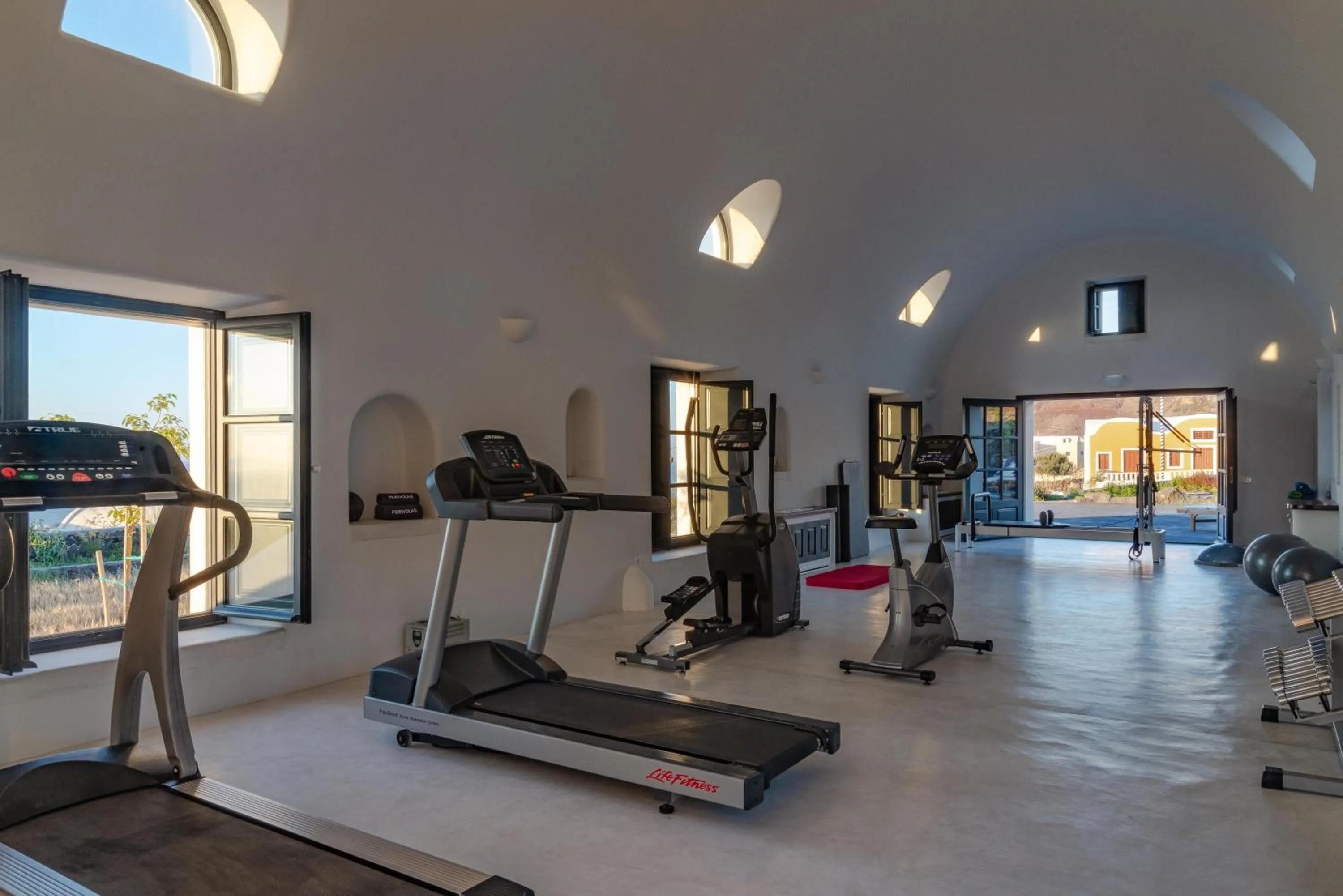Fitness centre/facilities in Perivolas Hotel