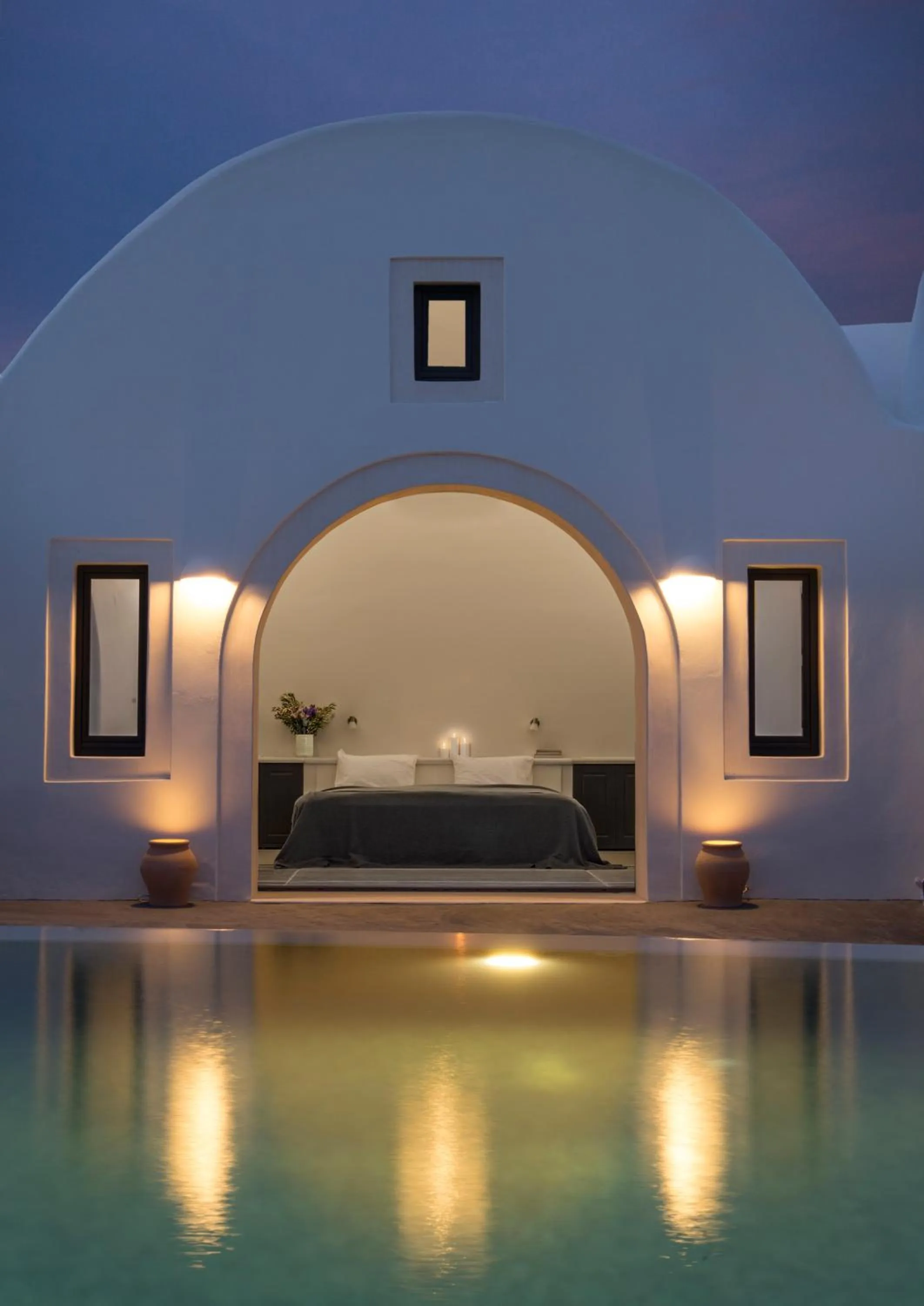 Bedroom, Bed in Perivolas Hotel