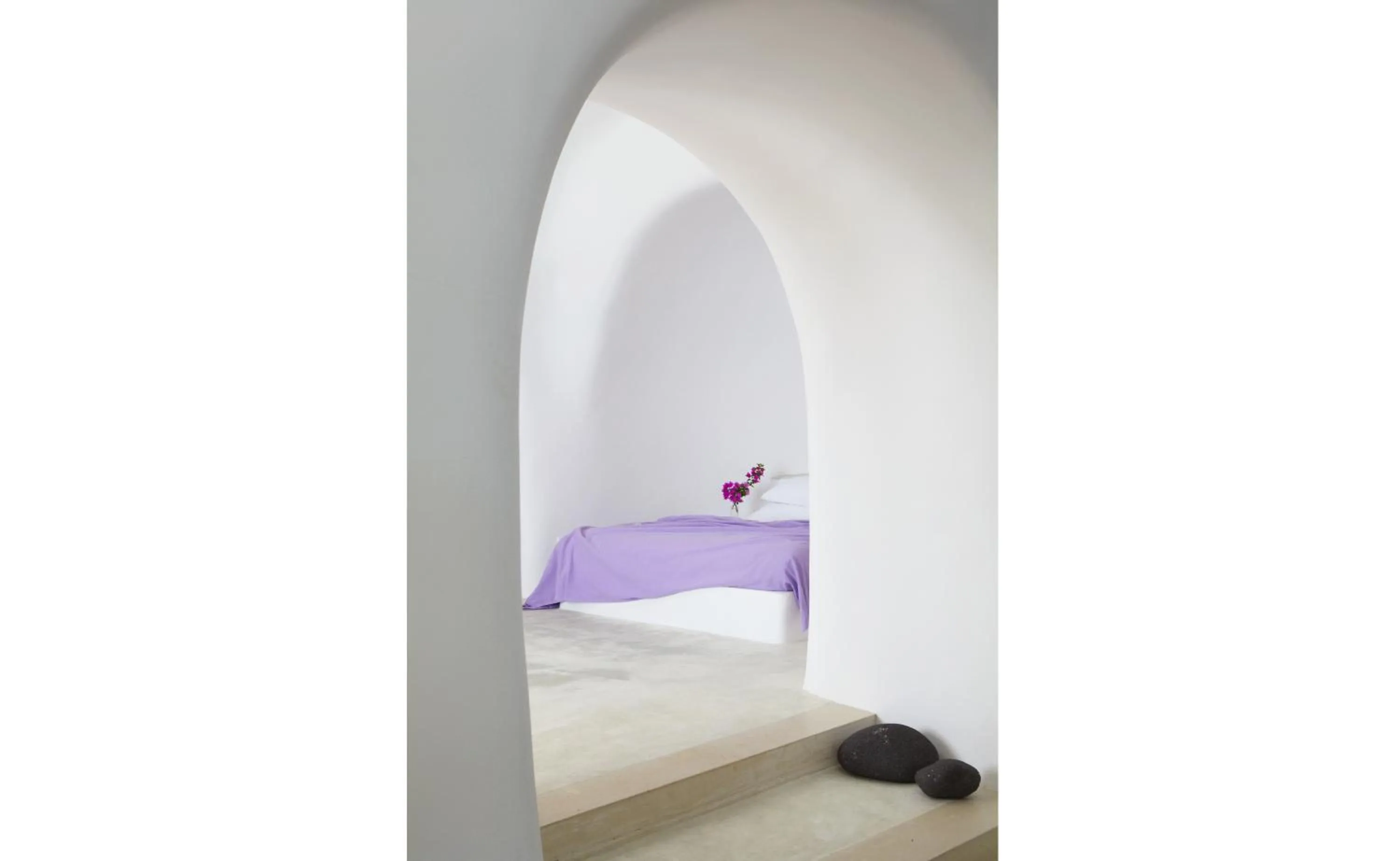 Decorative detail, Bed in Perivolas Hotel