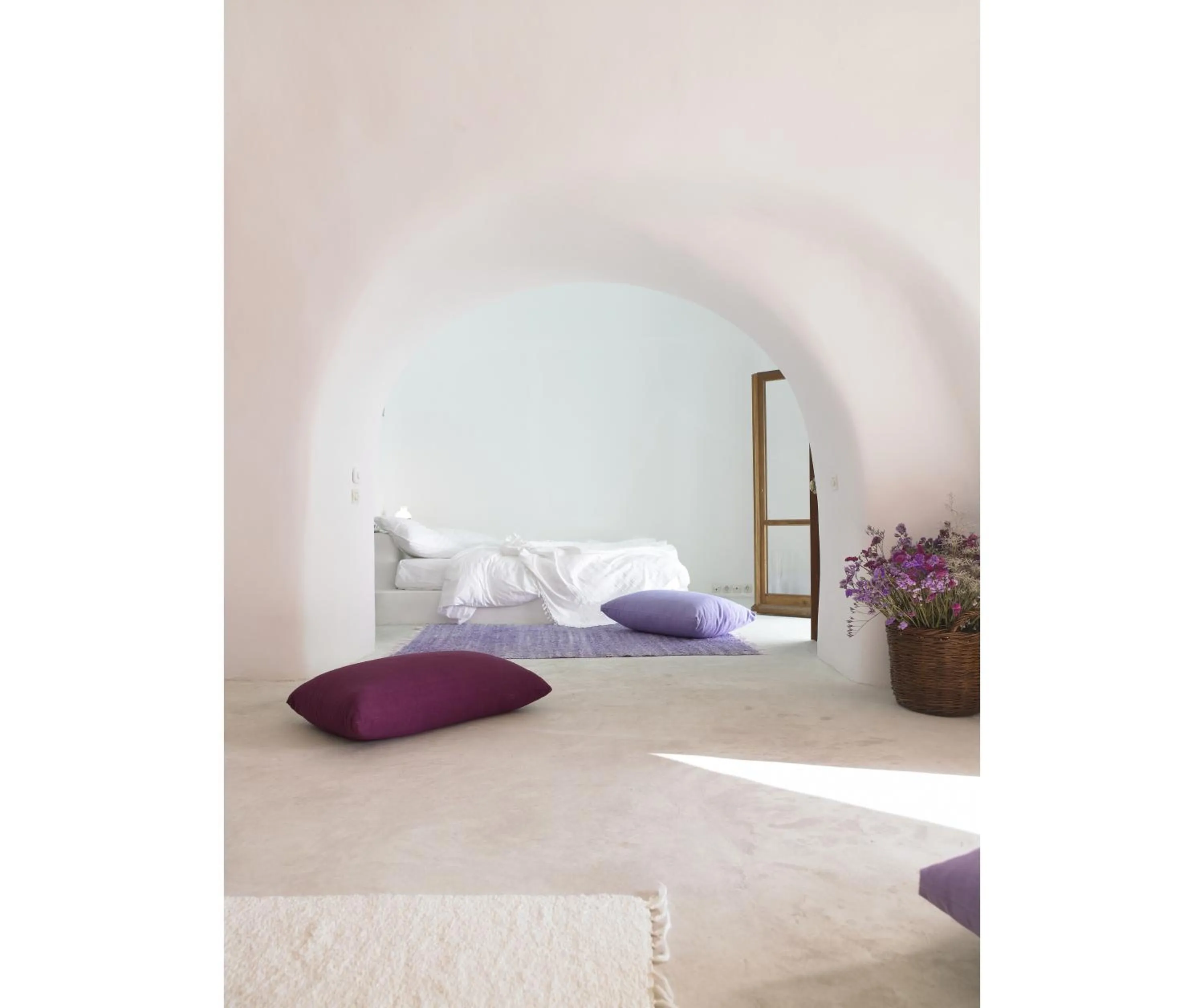 Decorative detail, Bed in Perivolas Hotel