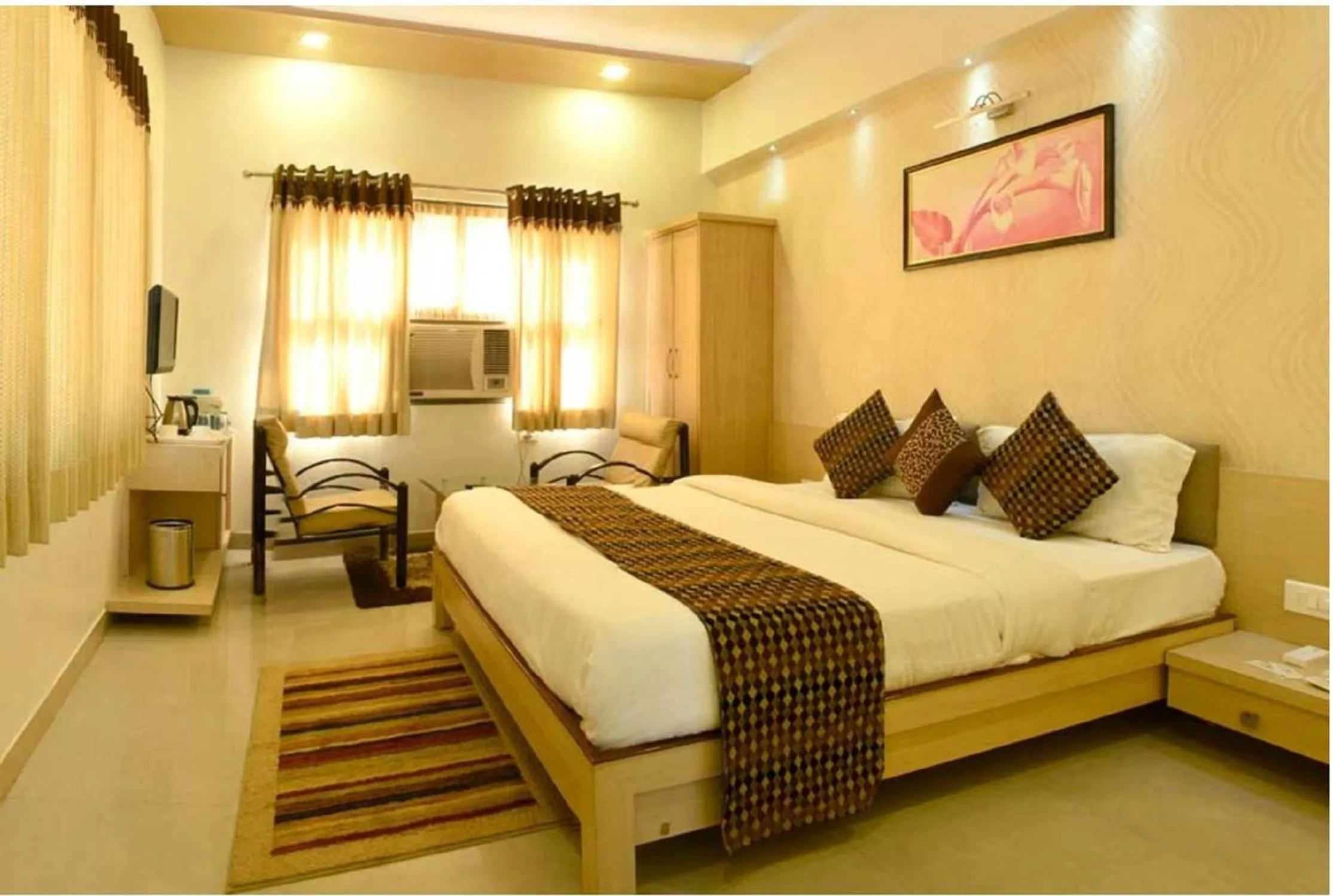 Bed in The Dwarika Hotel