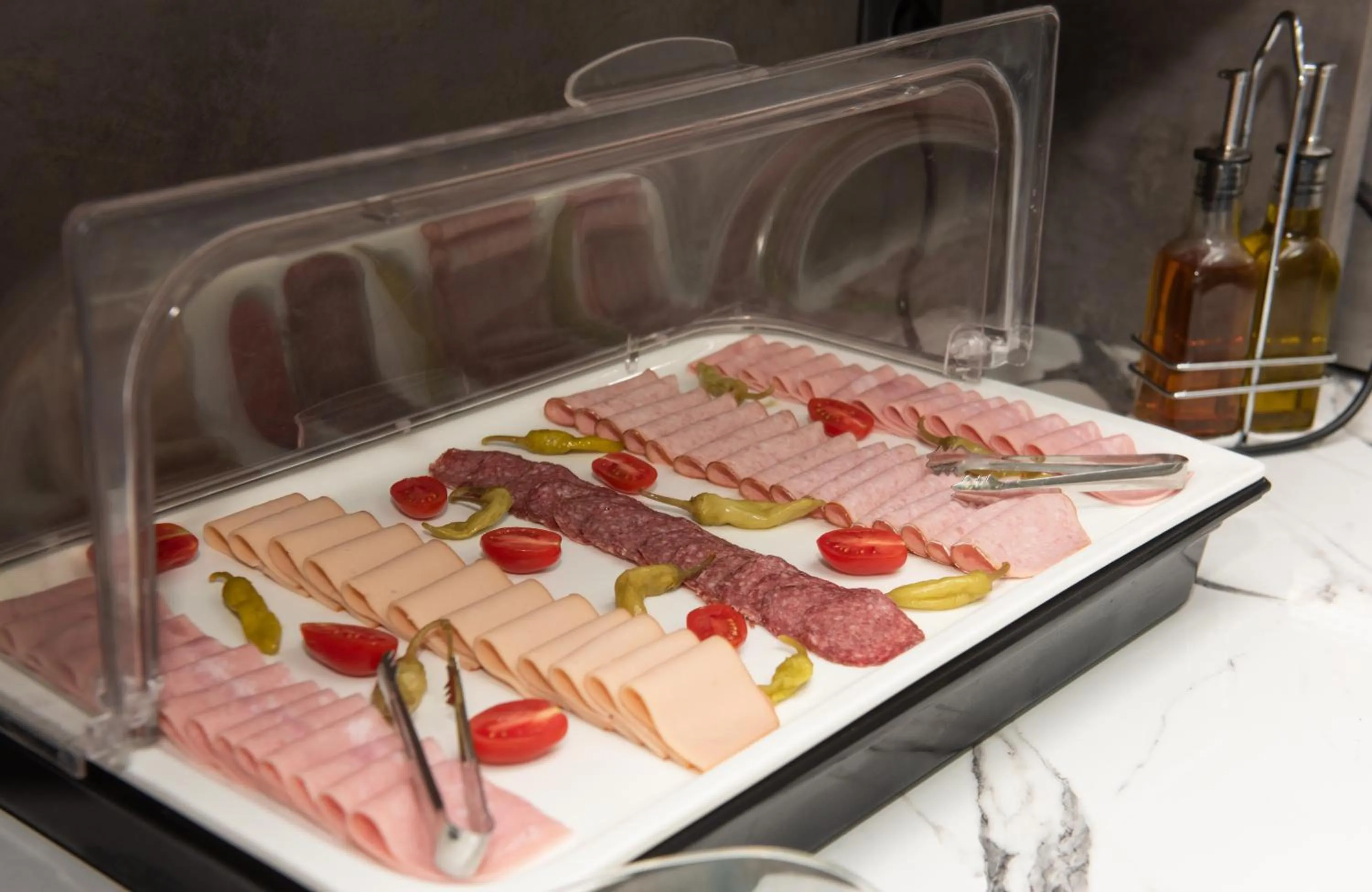 Buffet breakfast in Hotel Coral Matala