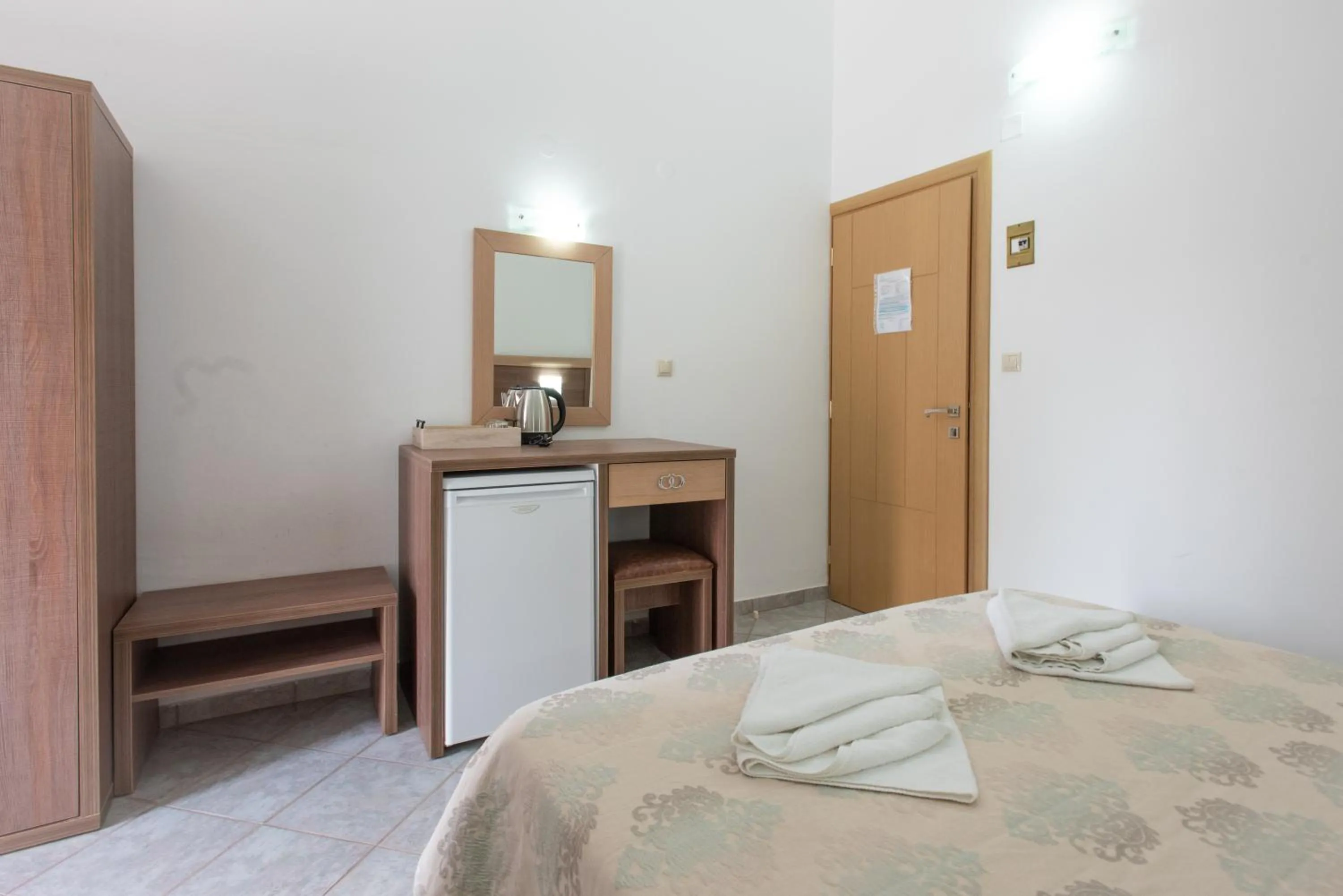 Bed in Hotel Coral Matala