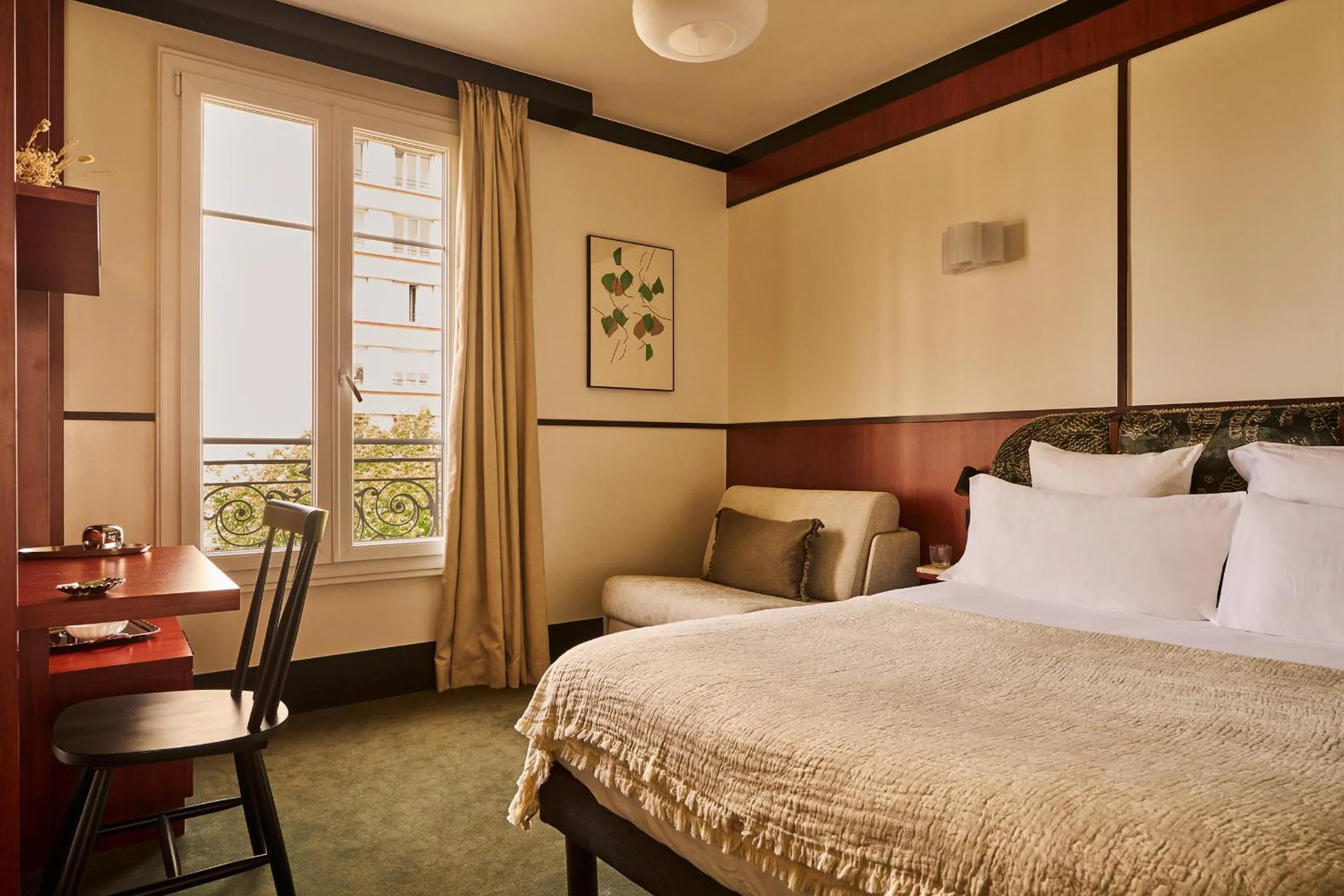 Bedroom, Bed in Hôtel Marguerite