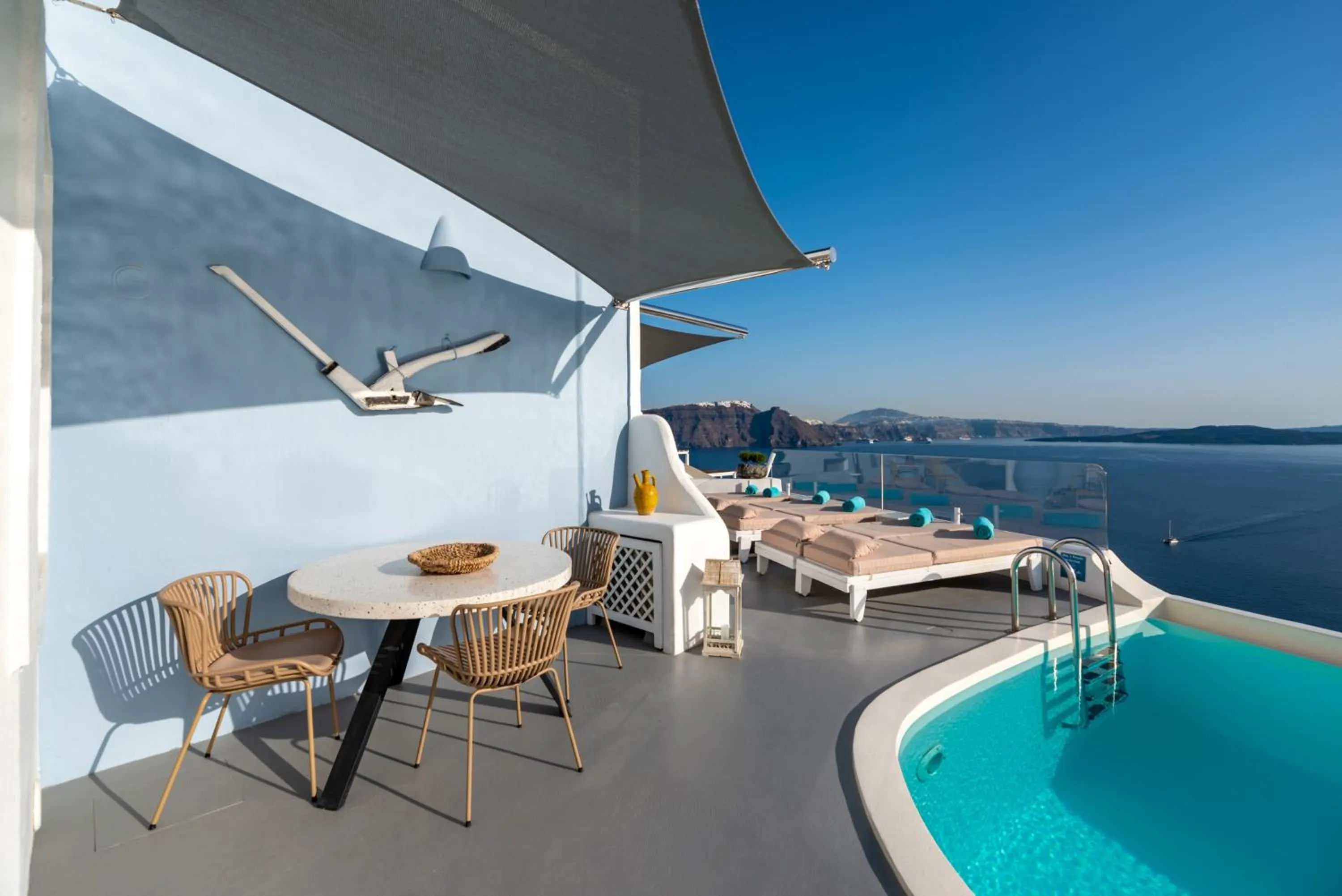 View (from property/room) in Kima Oia Suites