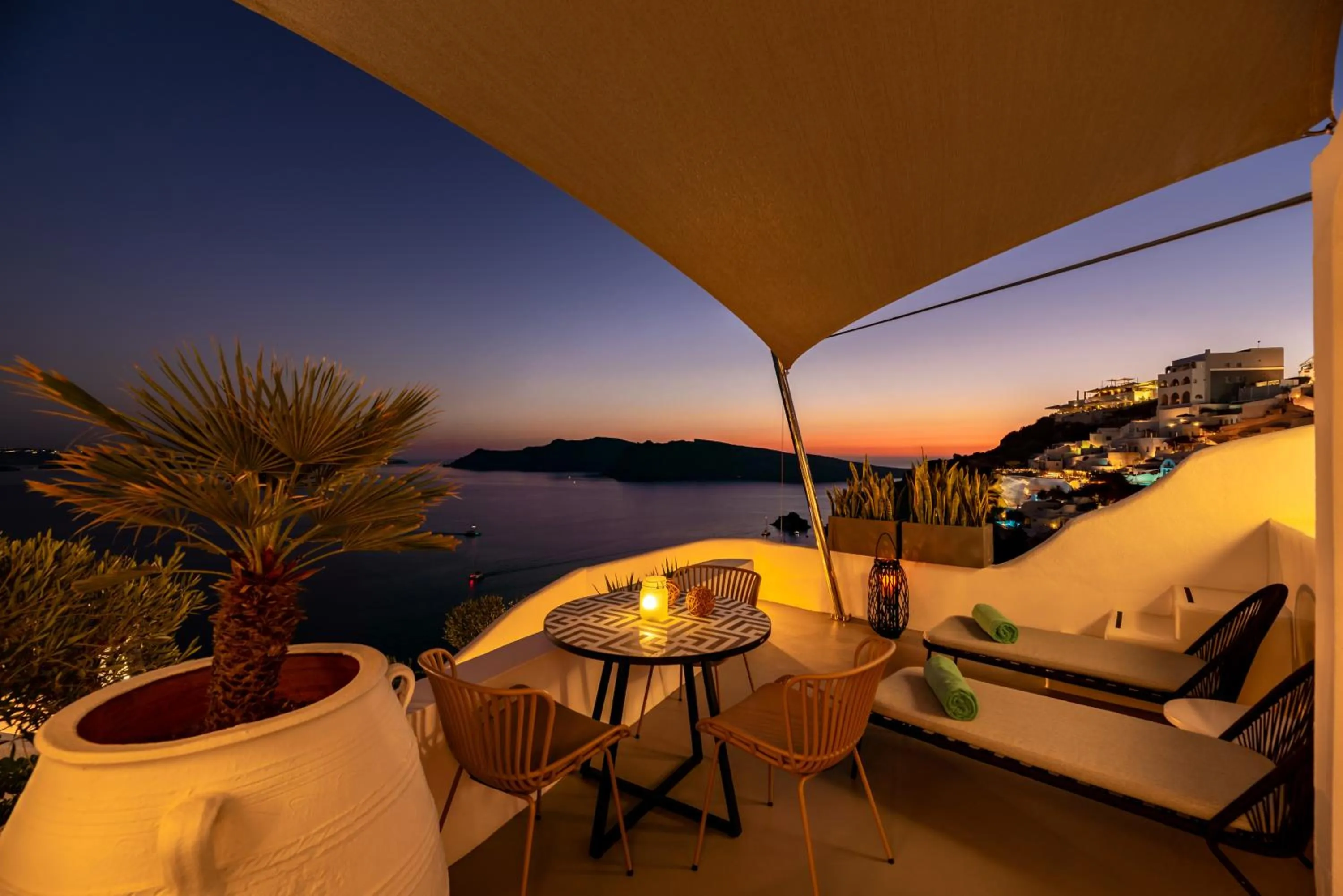 View (from property/room) in Kima Oia Suites