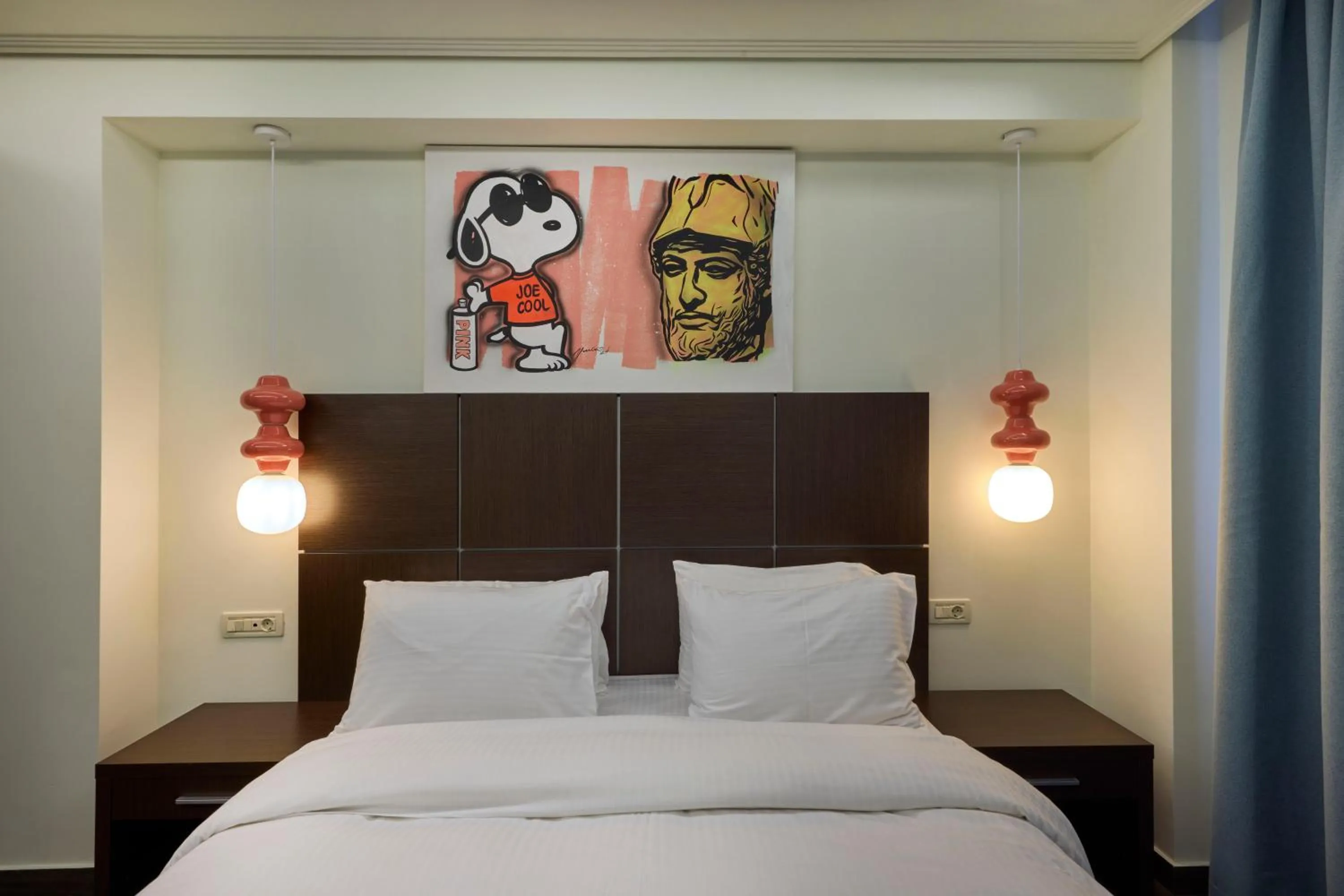 Bed in Athens Way Pop Art Hotel