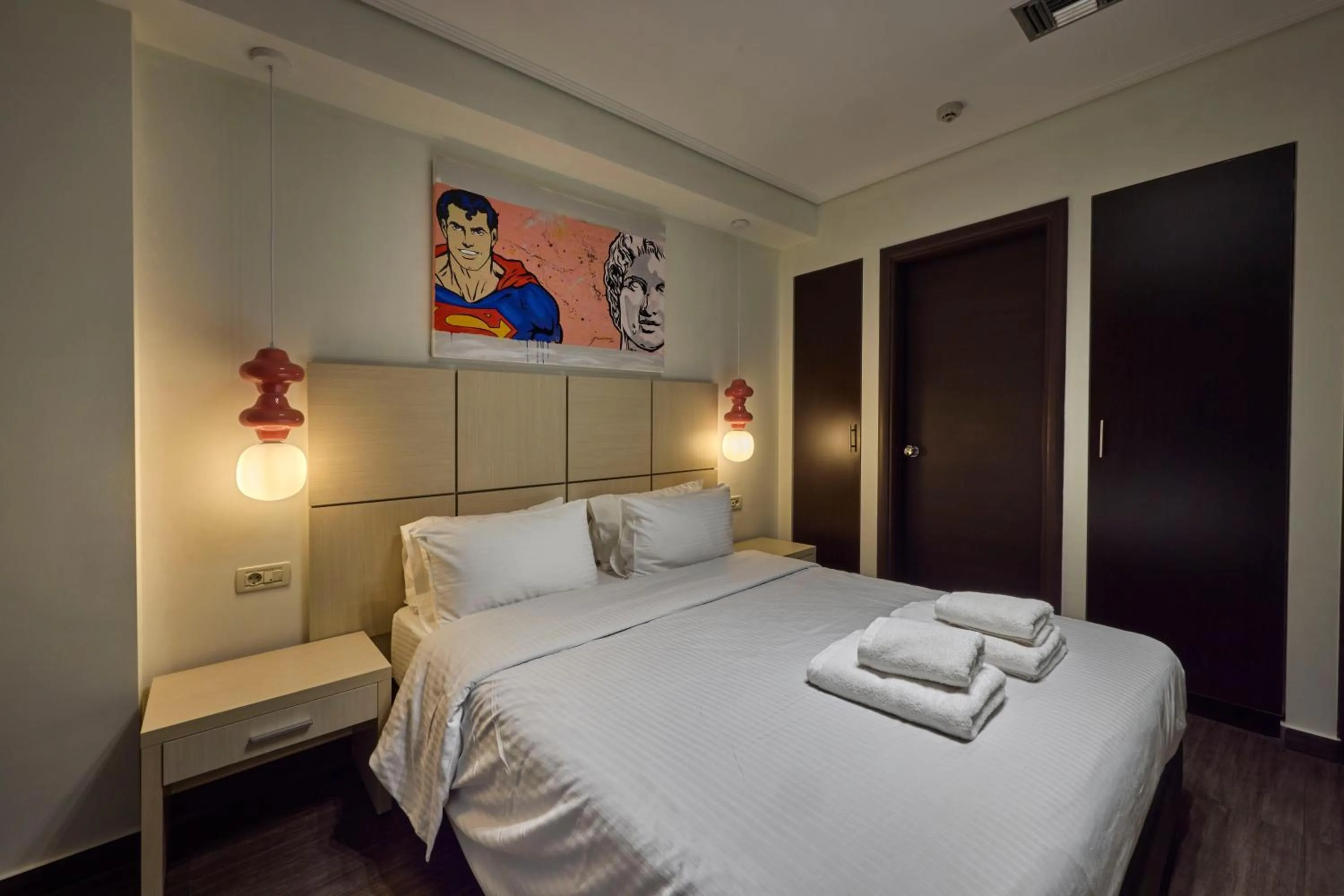 Bed in Athens Way Pop Art Hotel