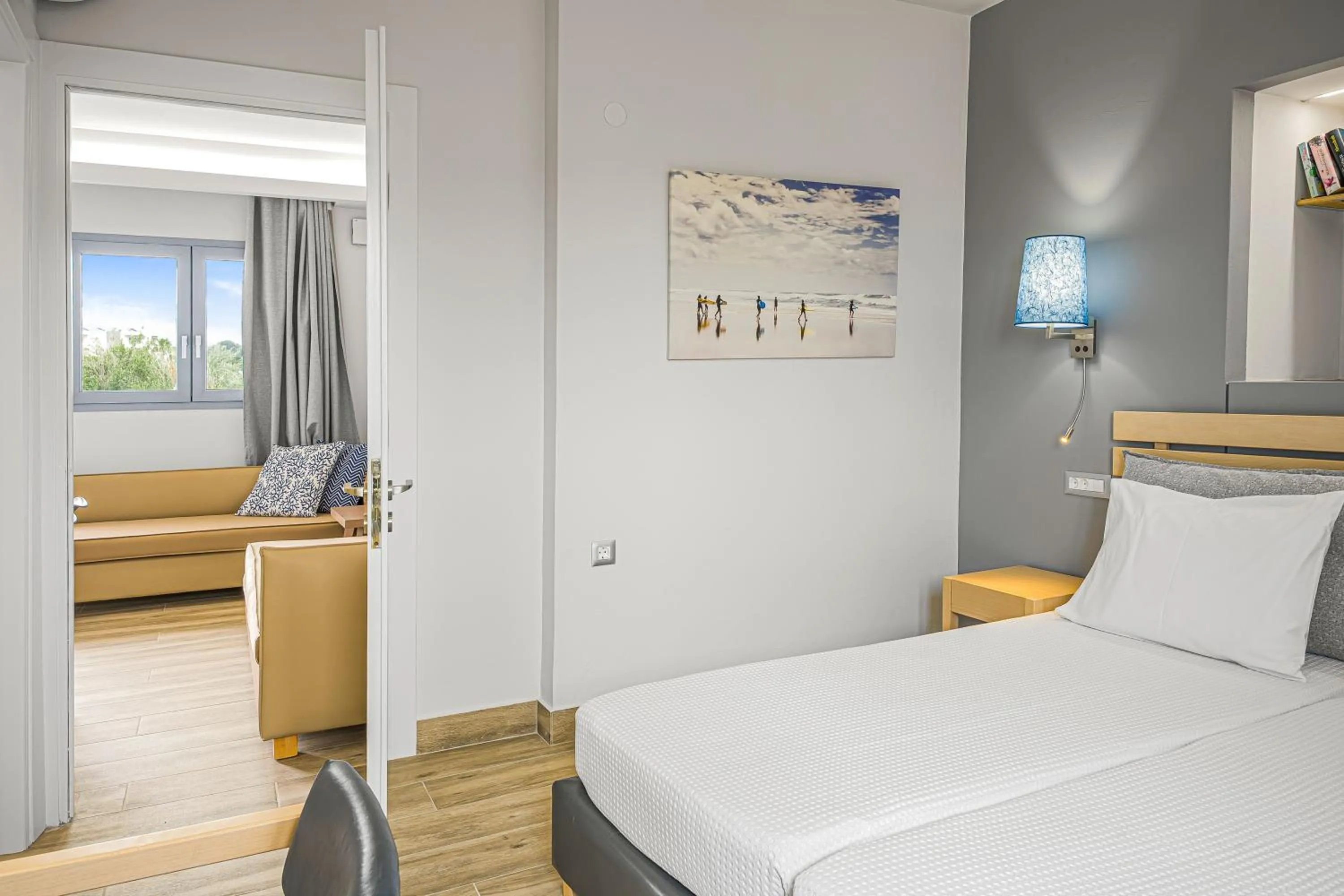 Seating area, Bed in Sergiani Garden Hotel Apartments