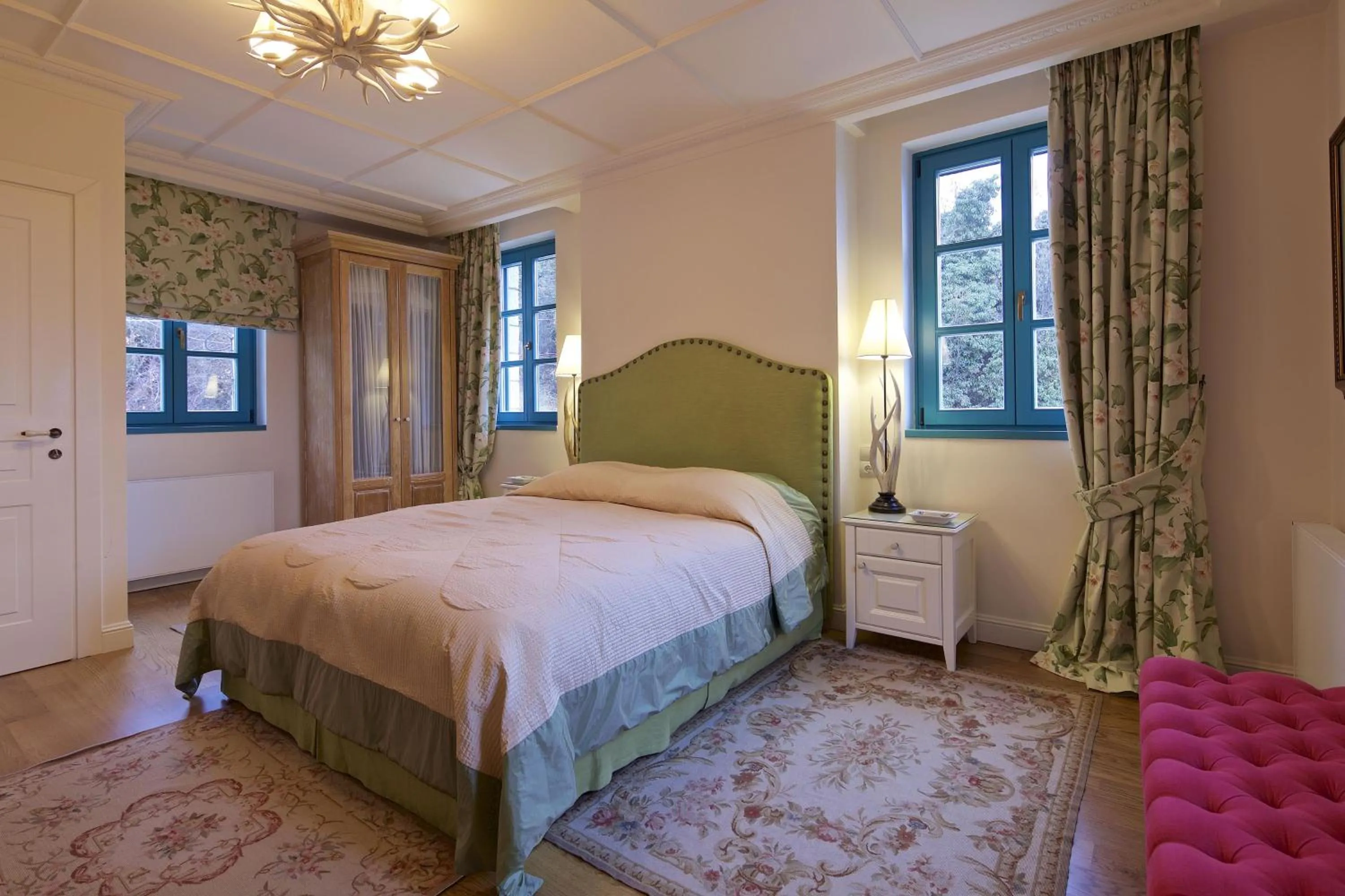 Bed in Zagori Suites Luxury Residences