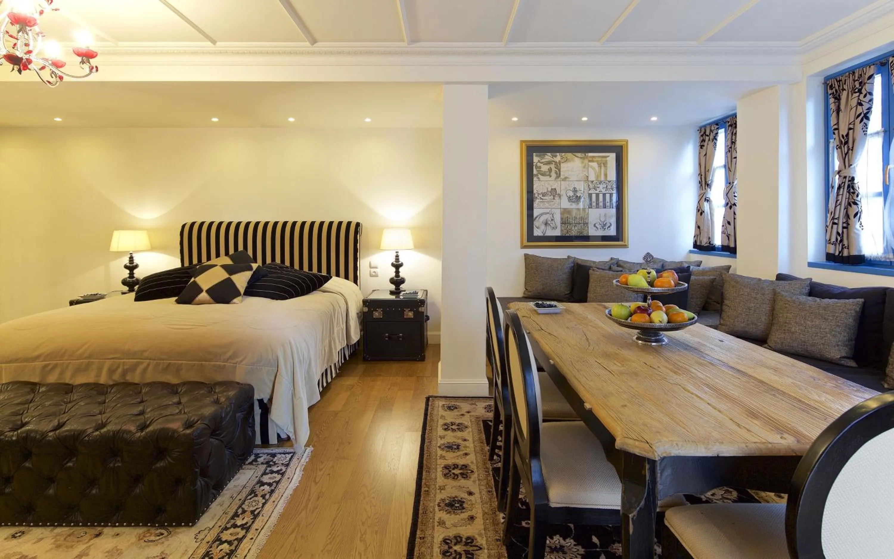 Bed in Zagori Suites Luxury Residences