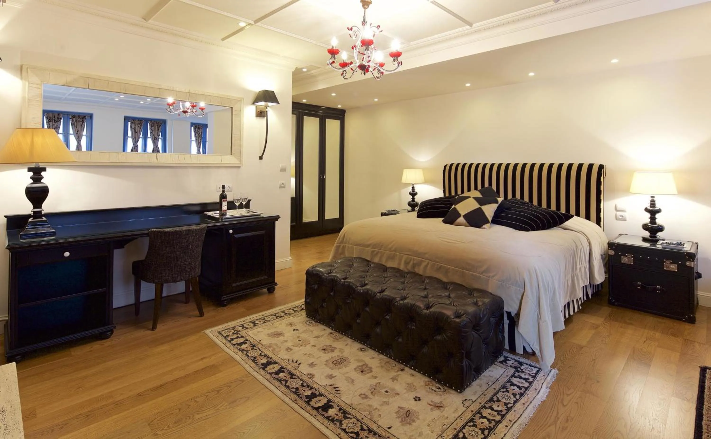 Bed in Zagori Suites Luxury Residences