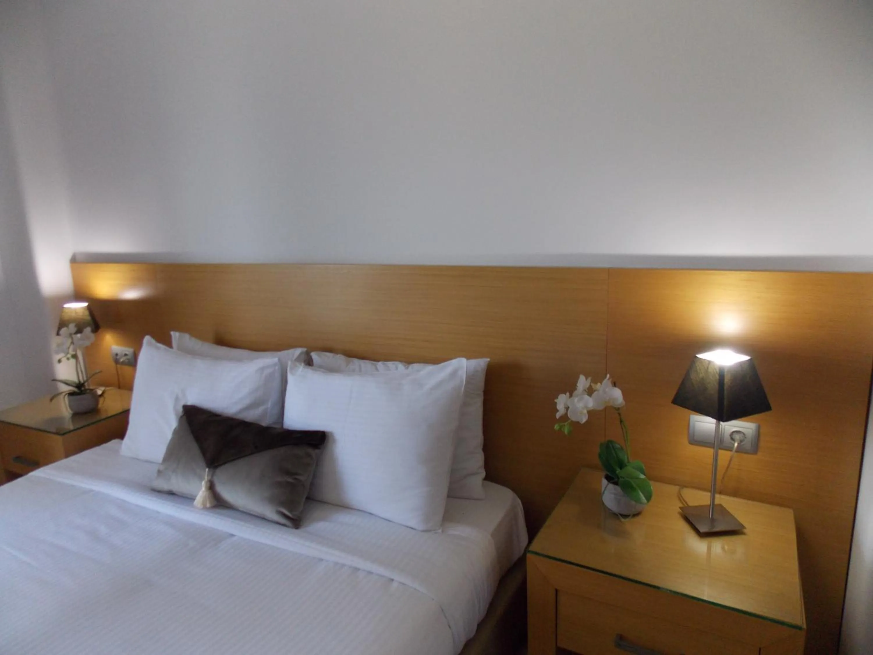 Bed in Hotel Alexandros