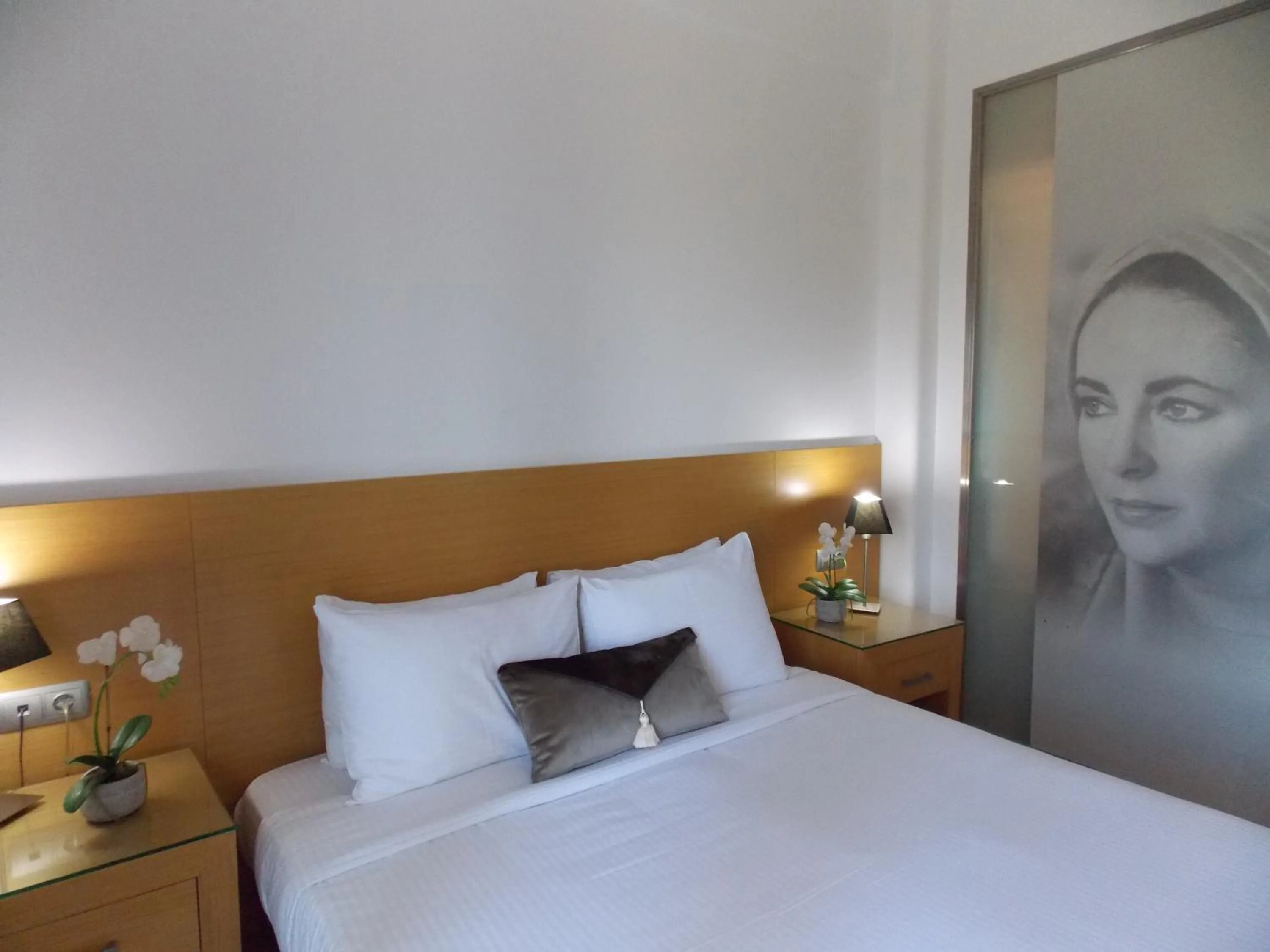 Decorative detail, Bed in Hotel Alexandros