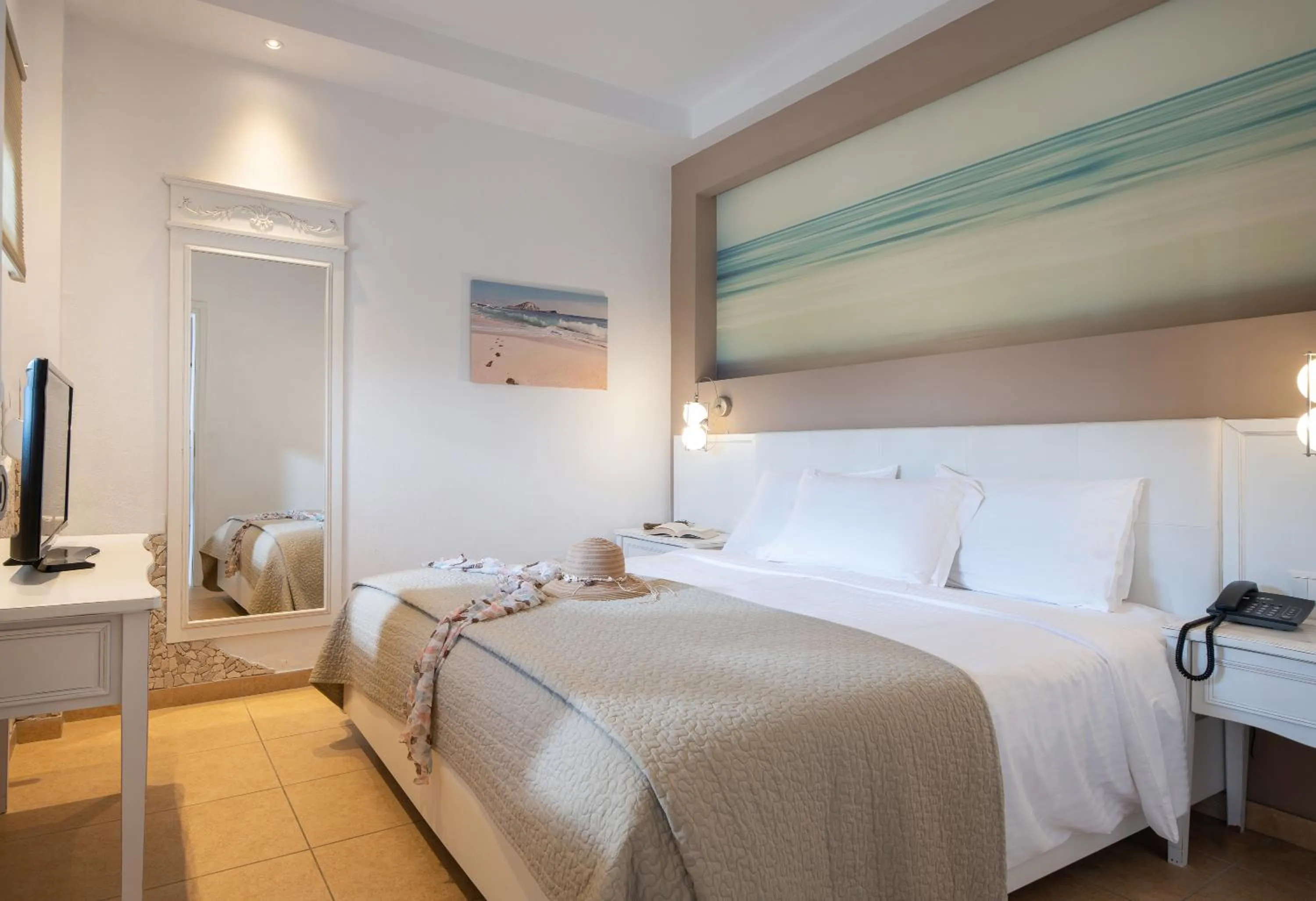 Bedroom, Bed in Antigoni Seaside Resort