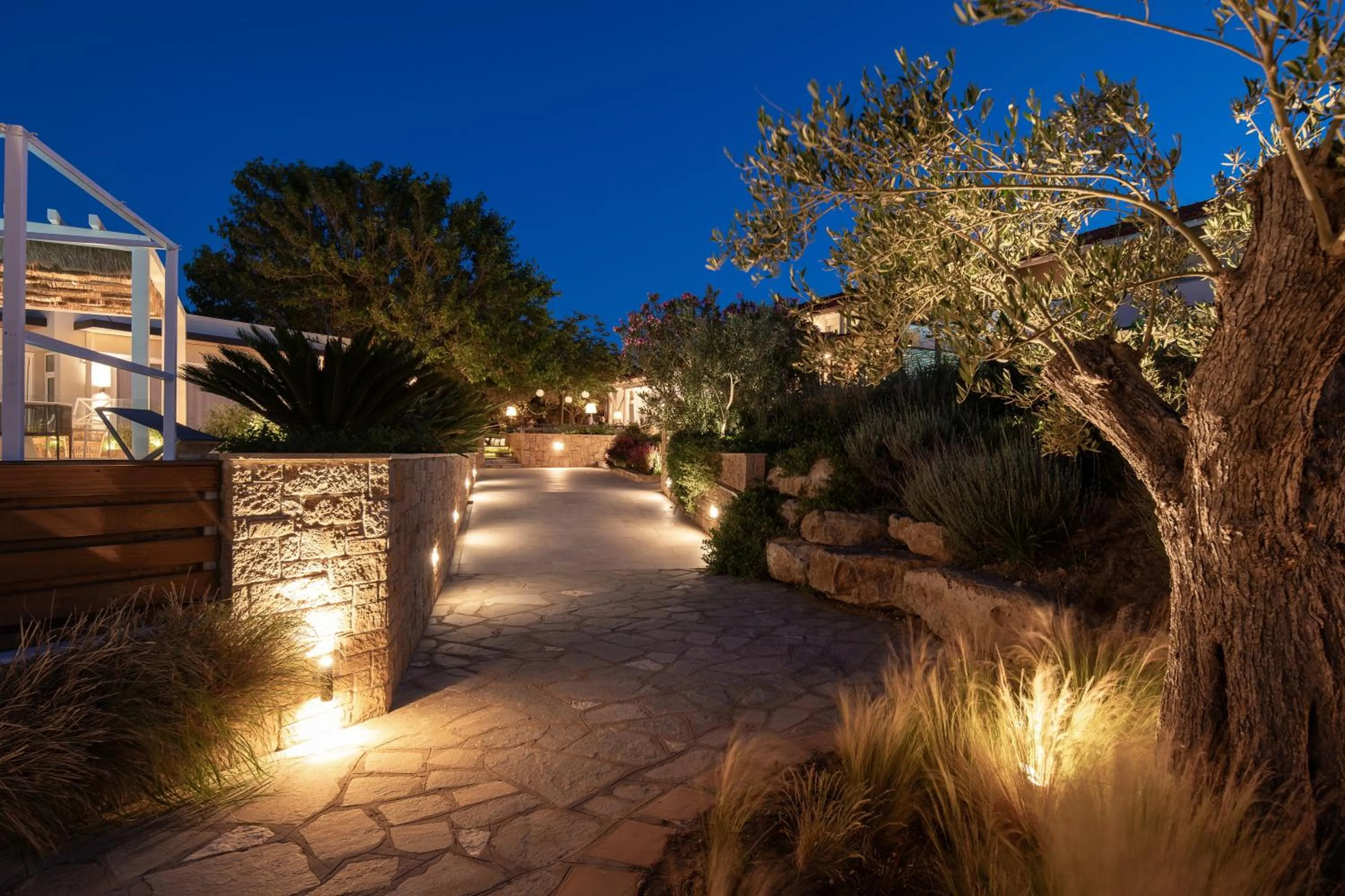 Night in Antigoni Seaside Resort