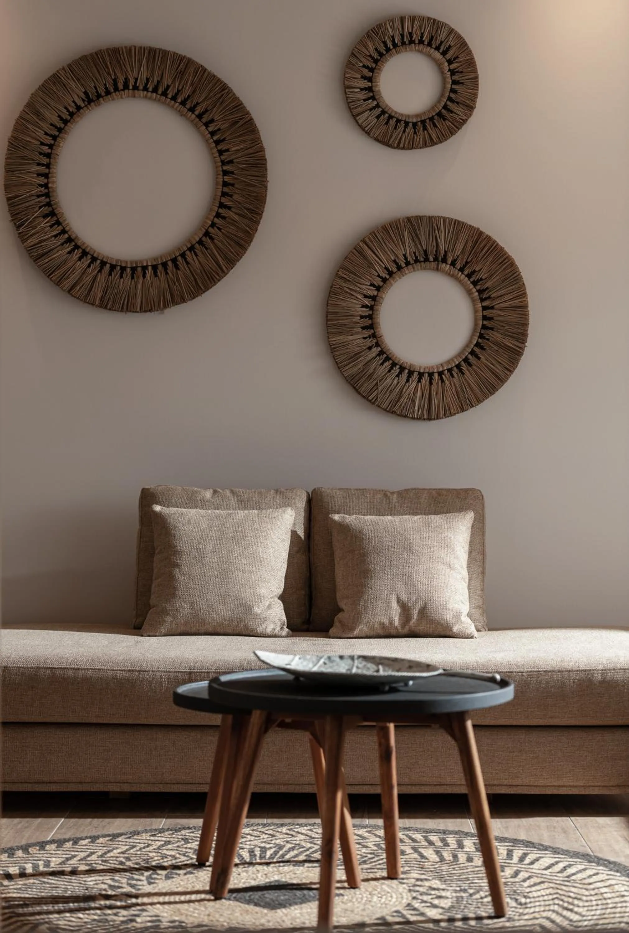 Living room in Antigoni Seaside Resort