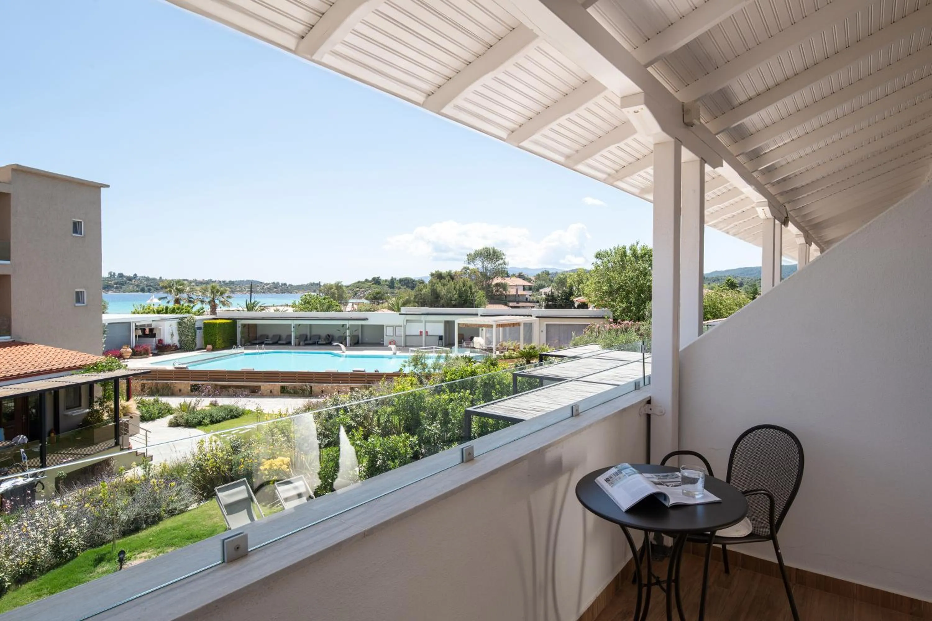 Balcony/Terrace in Antigoni Seaside Resort