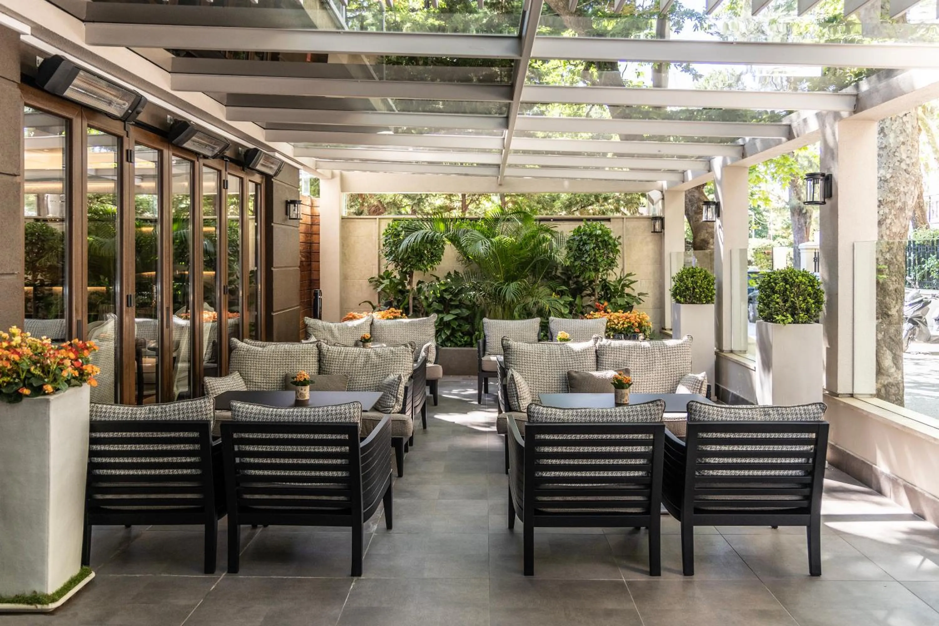 Patio in The Y Hotel