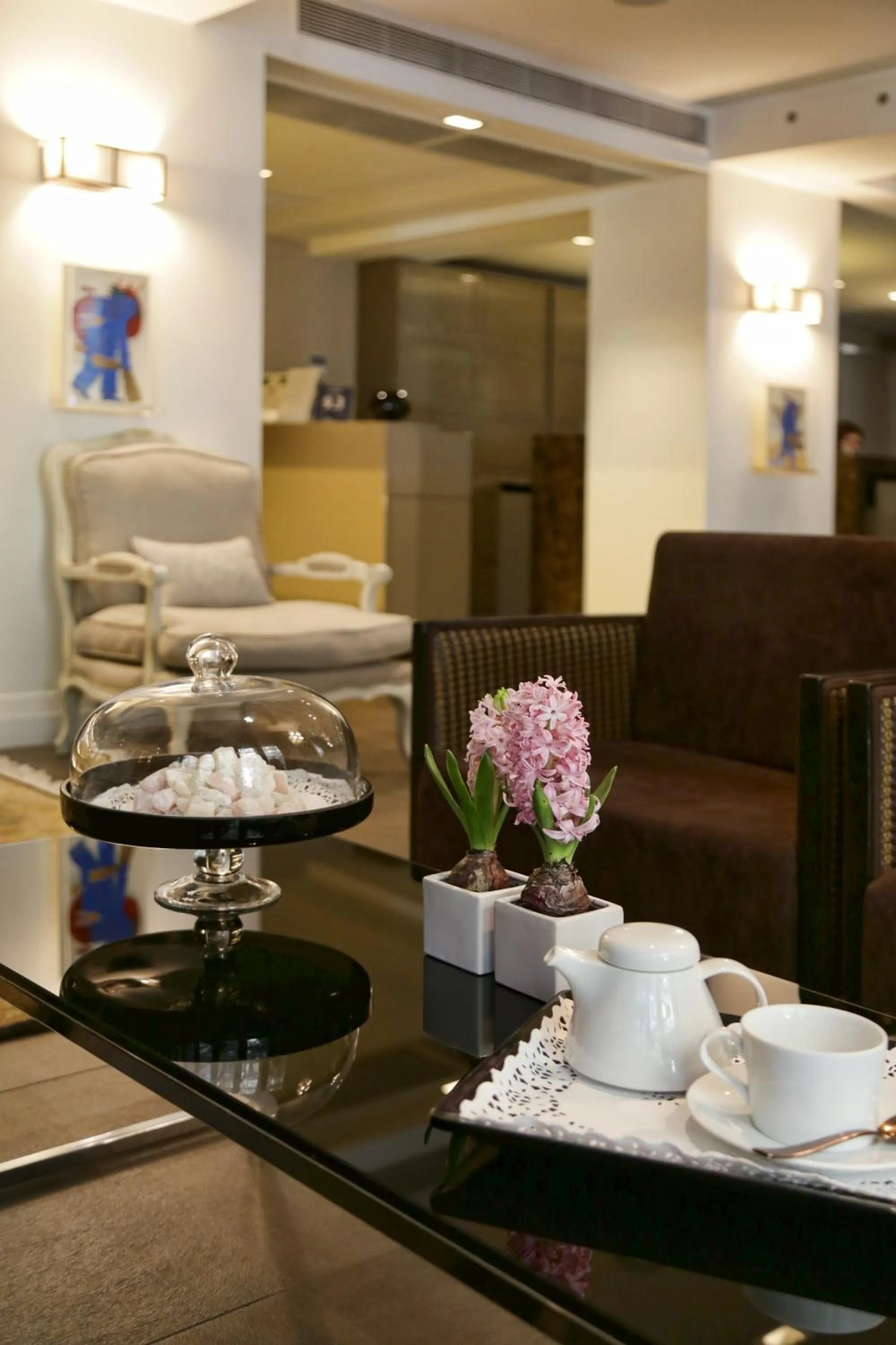 Lobby or reception in The Y Hotel