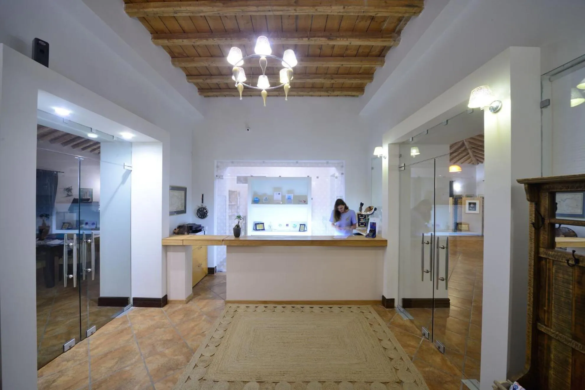 Lobby or reception in Varos Village Boutique Hotel