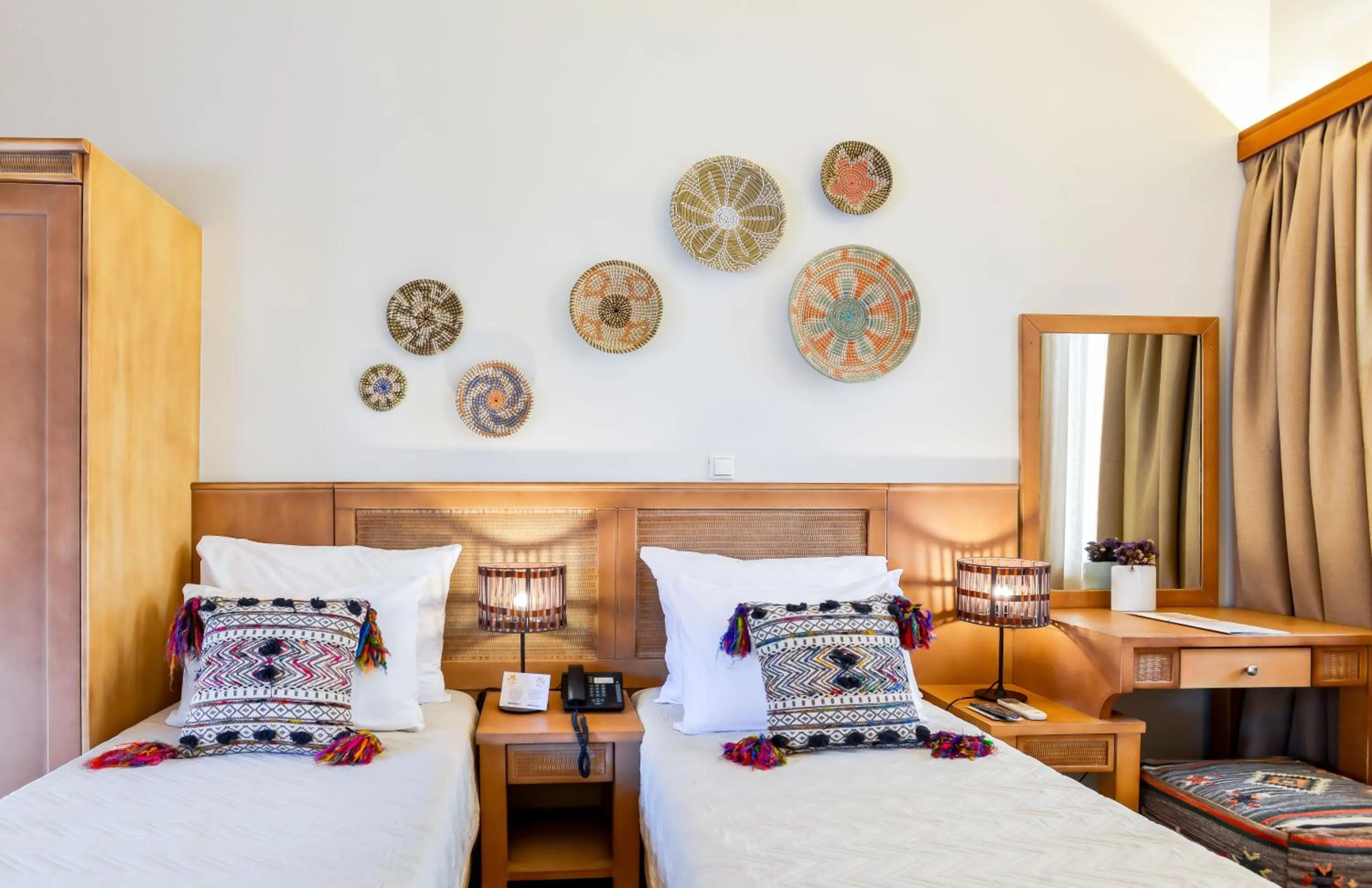 Bed in Varos Village Boutique Hotel