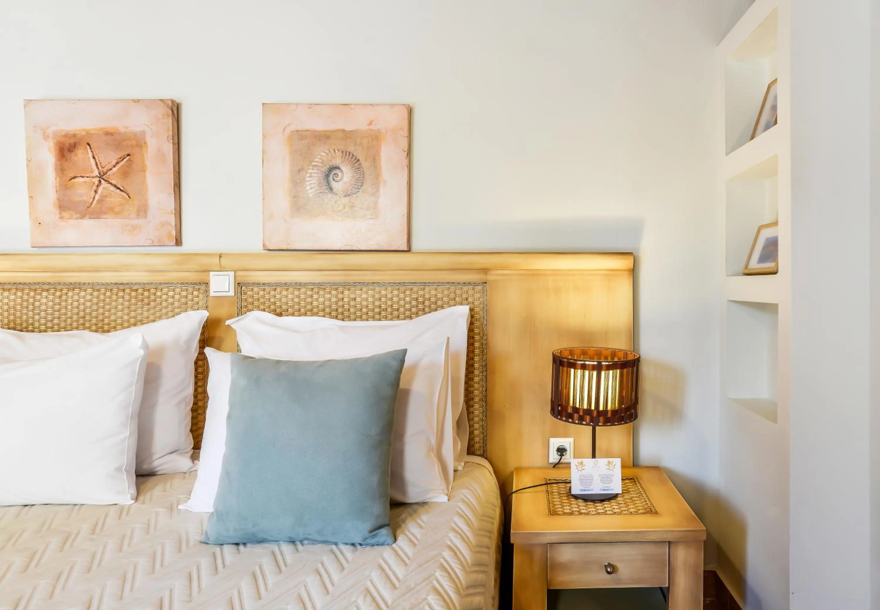 Bed in Varos Village Boutique Hotel