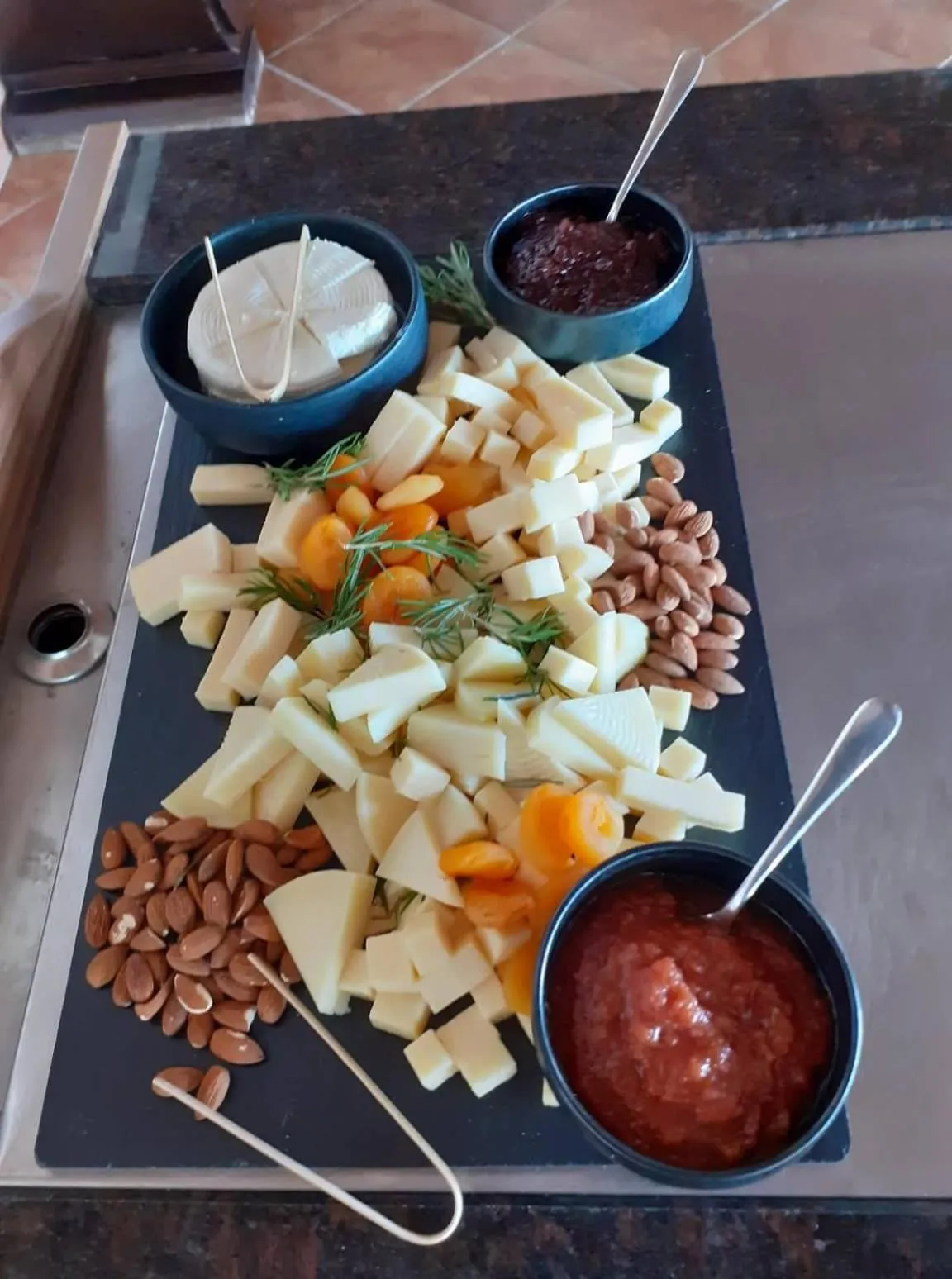 Buffet breakfast in Varos Village Boutique Hotel