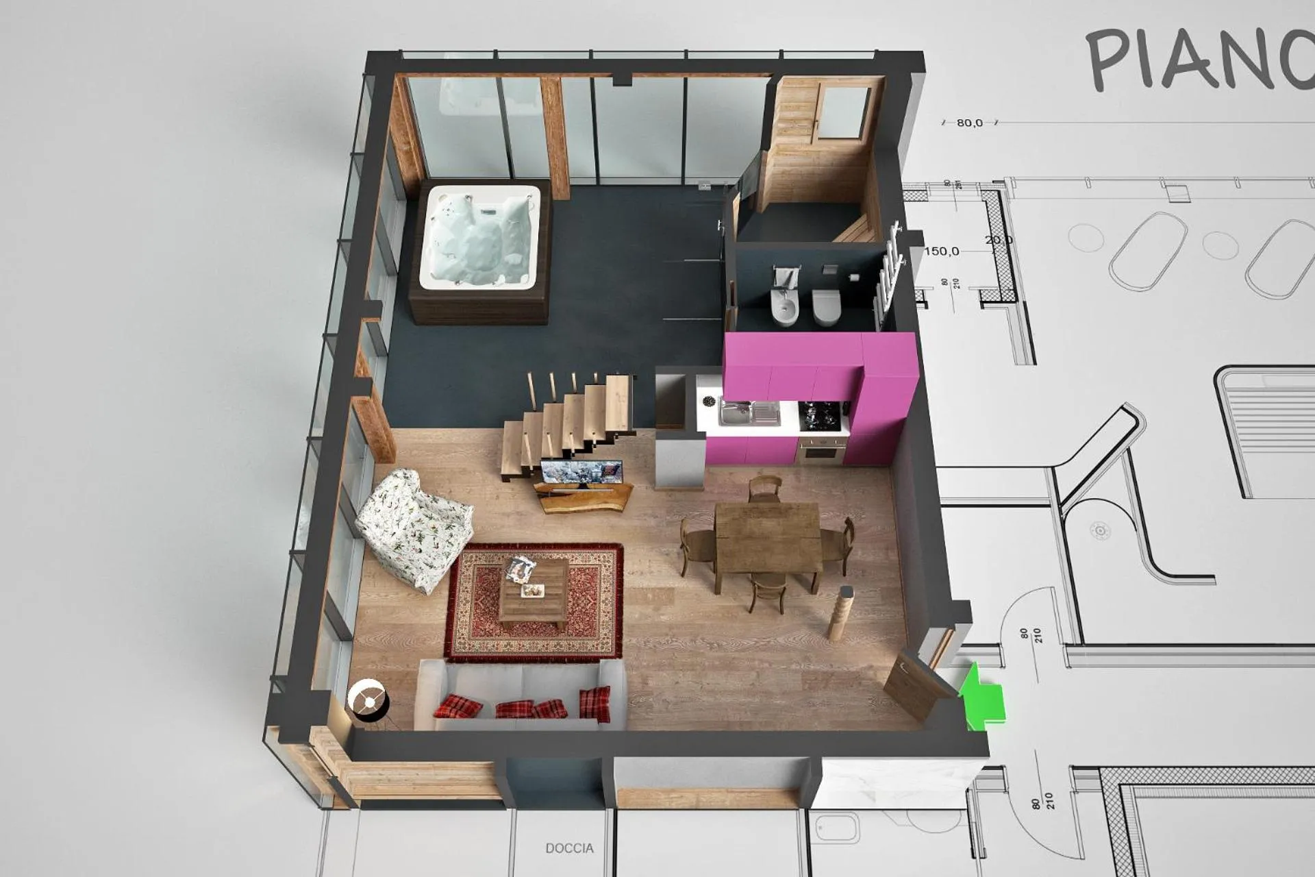 Floor plan in Aux Pieds du Roi - Suite & Spa