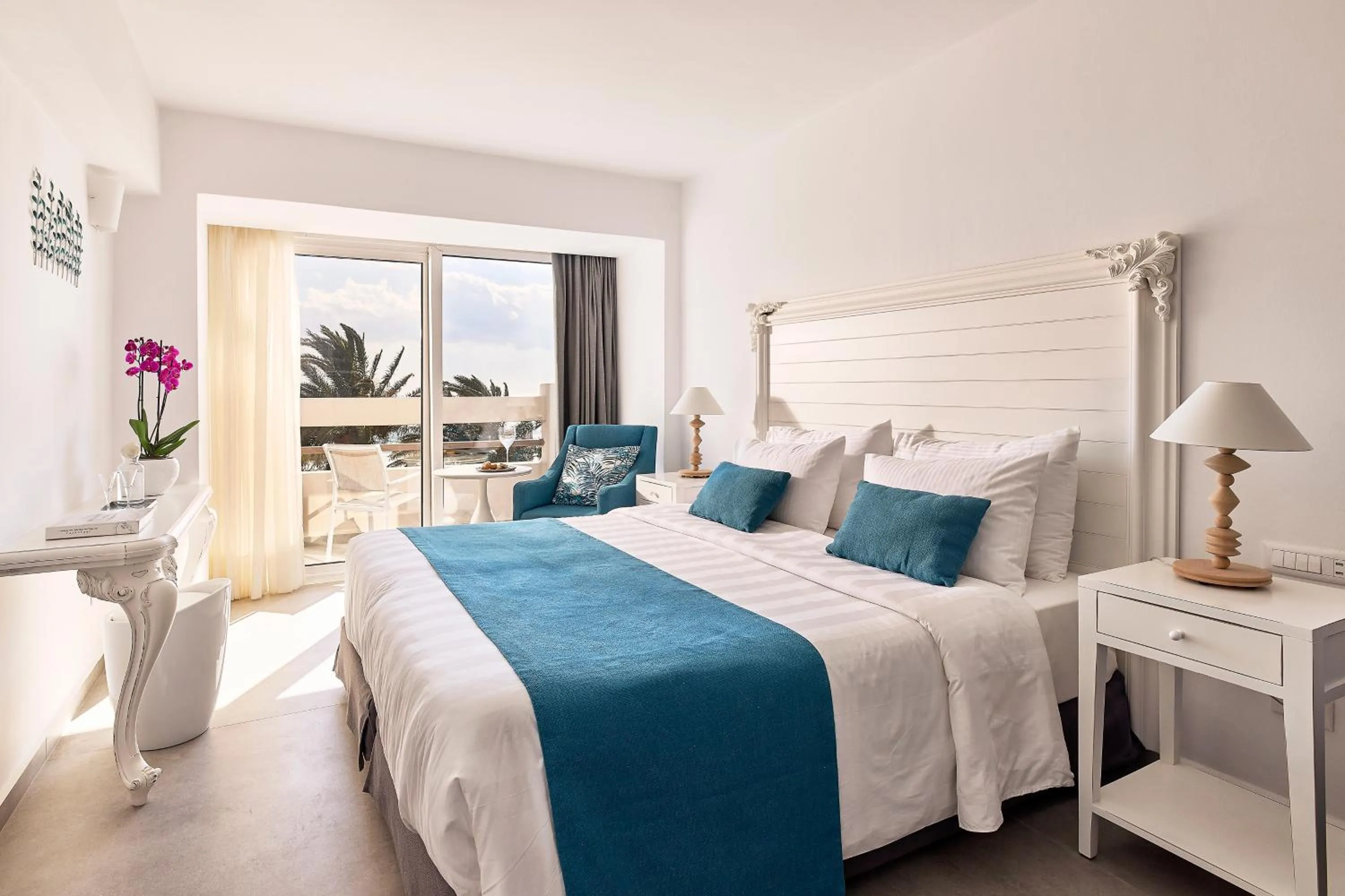 Photo of the whole room, Bed in Tylissos Beach Hotel - Adults Only