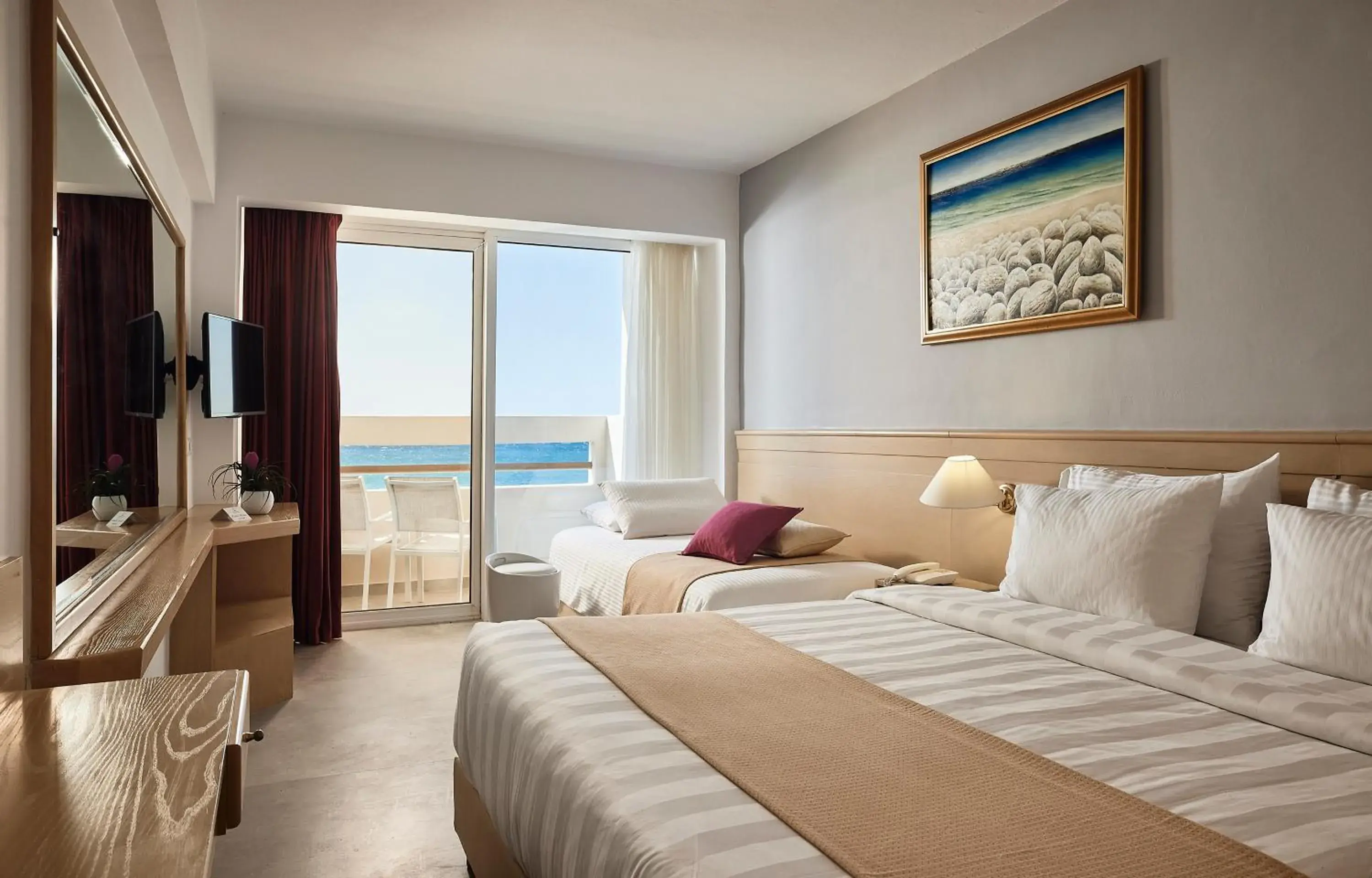 Triple Room with Sea View - single occupancy in Tylissos Beach Hotel - Adults Only Triple Room with Sea View - single occupancy in Tylissos Beach Hotel - Adults Only
