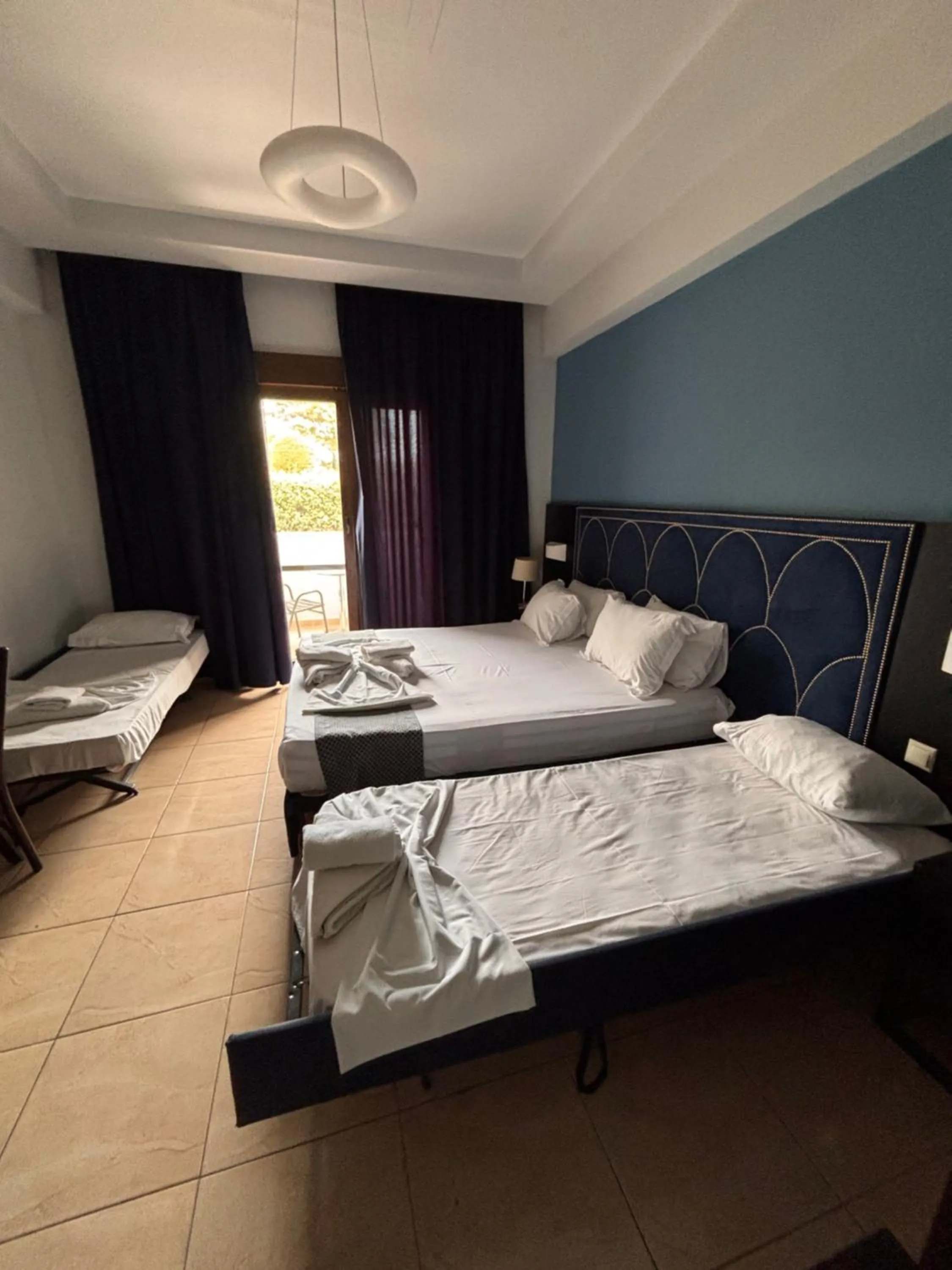 Bed in Perinthos Hotel